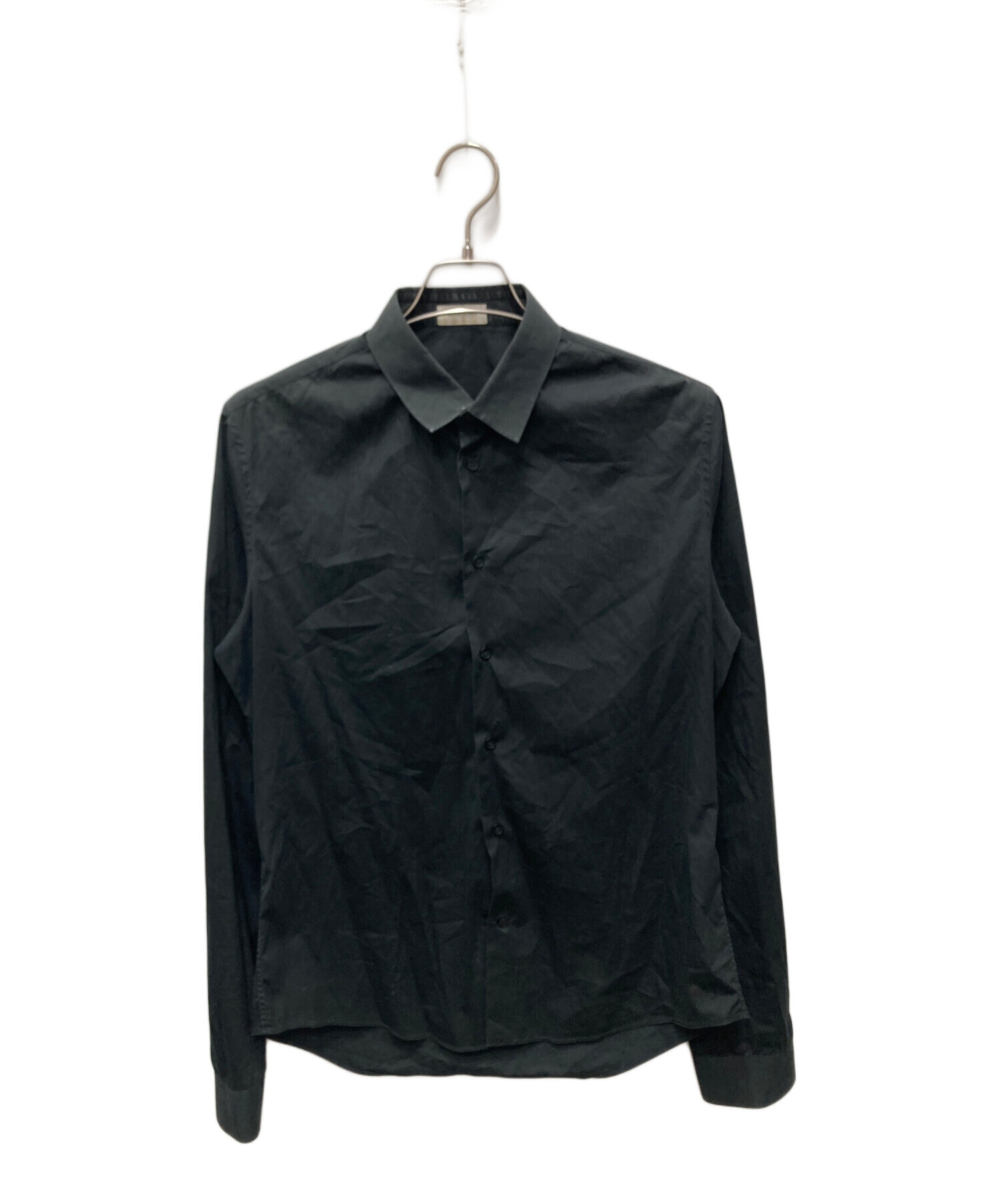 BALENCIAGA◆長袖シャツ/40/デニム/IDG 正規品⁄セールBALENCIAGA バレンシアガ デニムシャツ ロゴ入