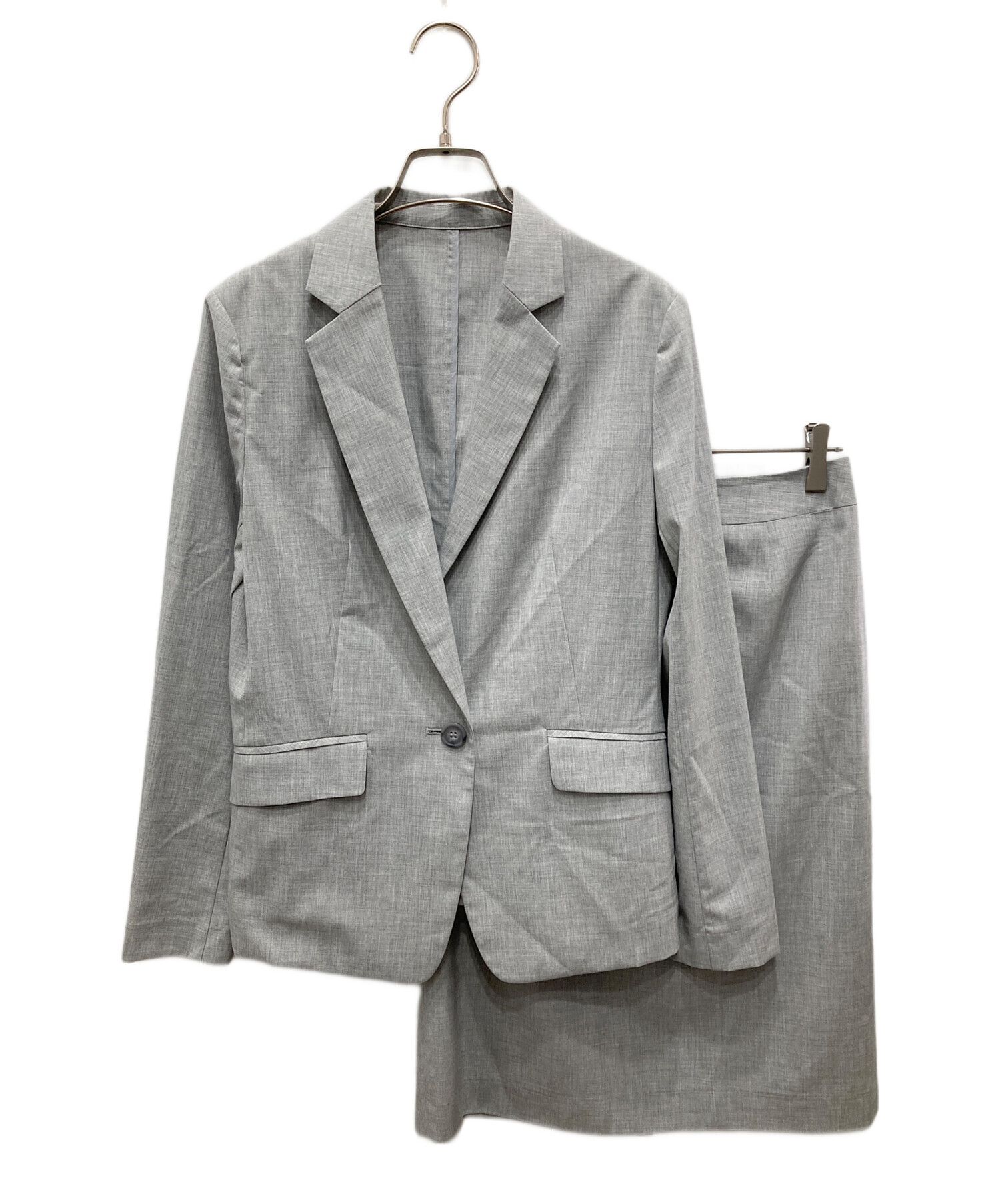 中古・古着通販】UNTITLED (アンタイトル) スカートスーツ グレー