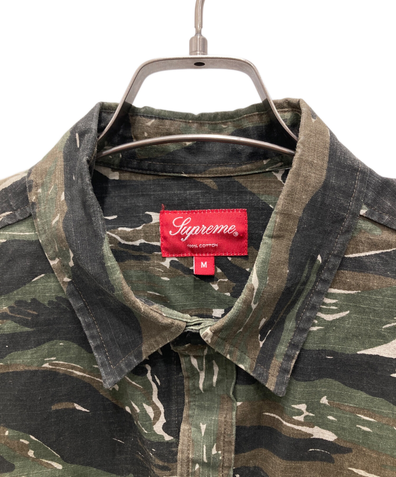 中古・古着通販】SUPREME (シュプリーム) タイガーカモシャツ カーキ