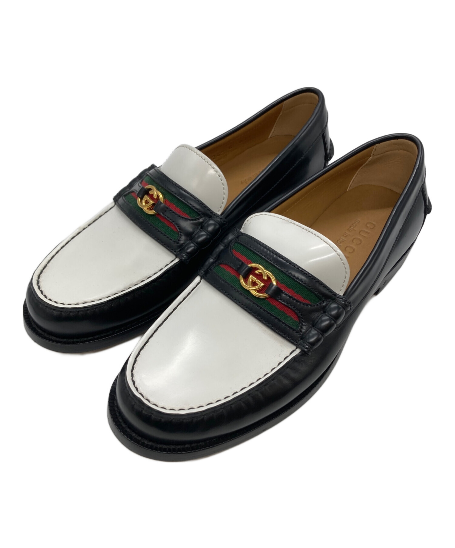 1512 美品✨GUCCI 2023年購入 インターロッキング ローファー 37 中古・古着通販】GUCCI (グッチ) インターロッキングGローファー