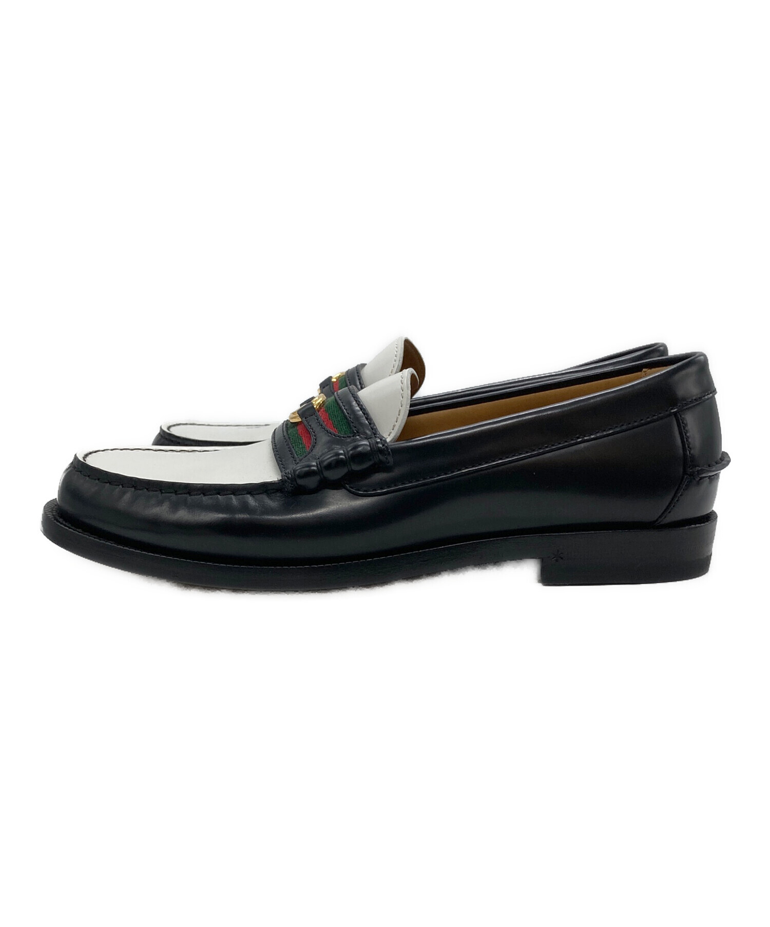 中古・古着通販】GUCCI (グッチ) インターロッキングGローファー