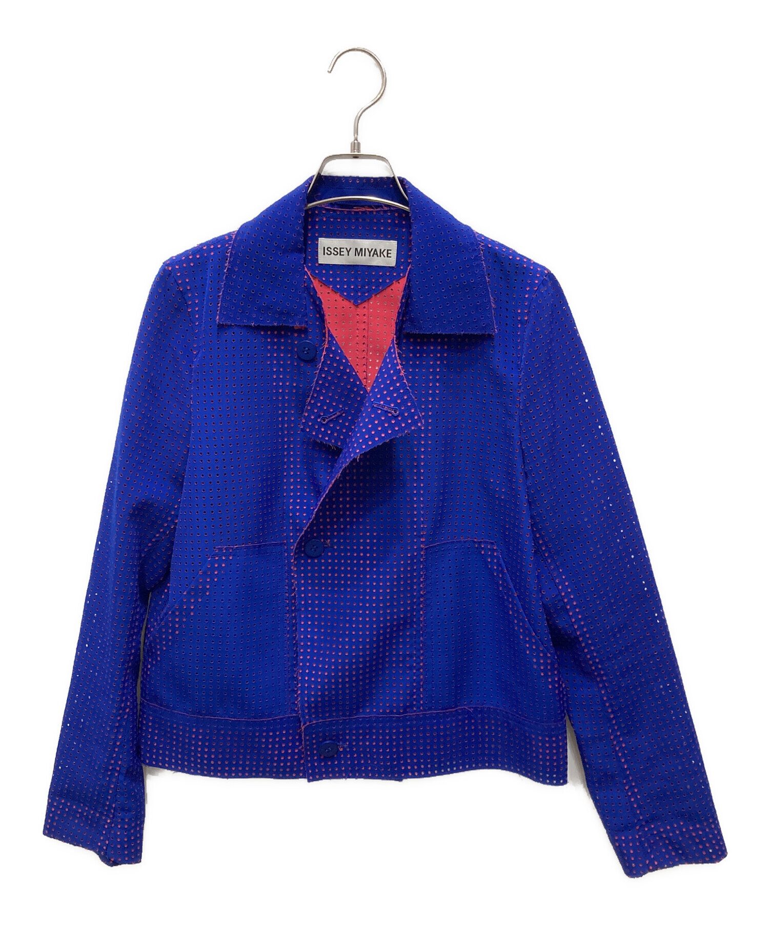 中古・古着通販】ISSEY MIYAKE (イッセイミヤケ) パンチングジャケット 