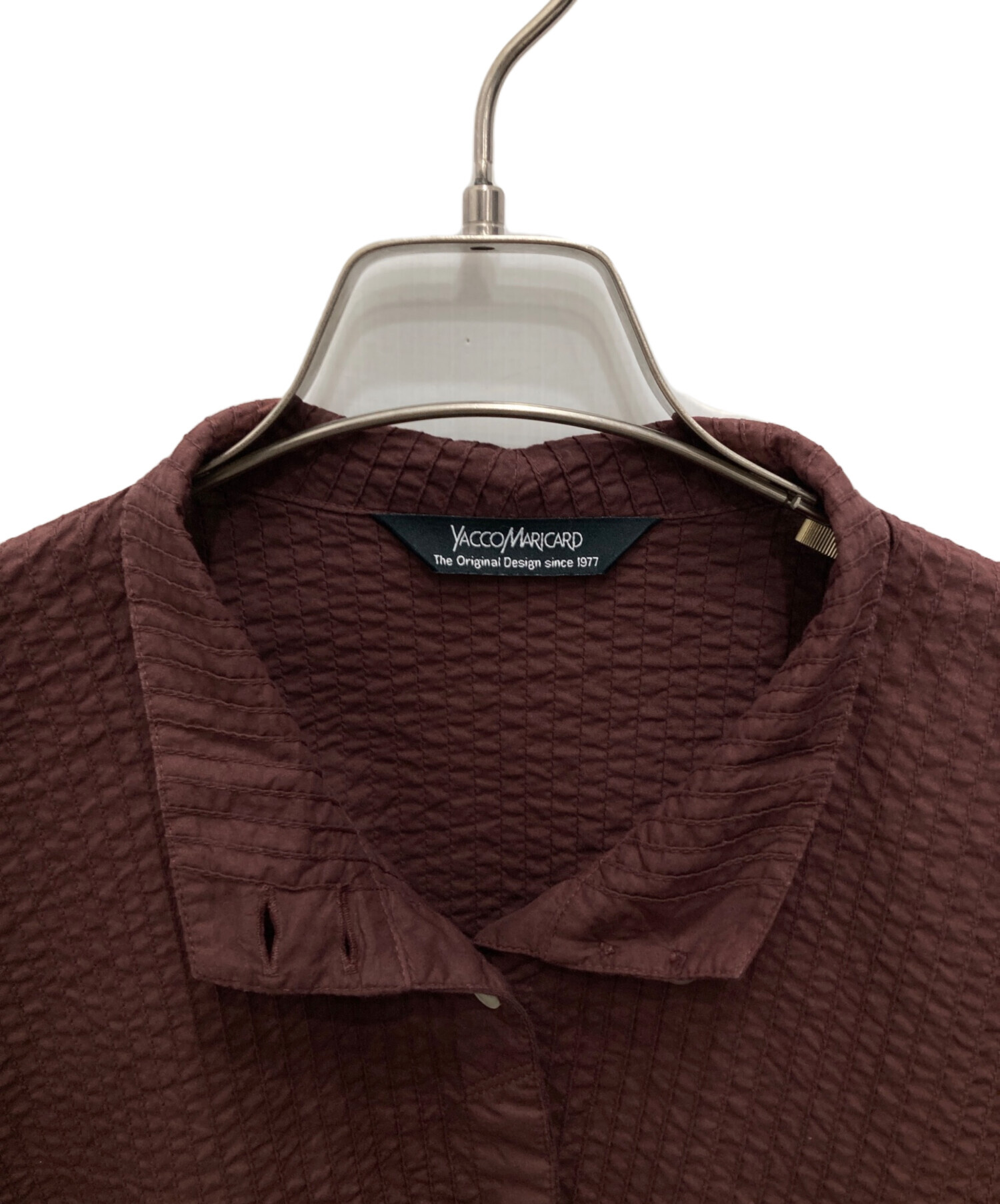 中古・古着通販】YACCO MARICARD (ヤッコマリカルド) プリーツシャツ