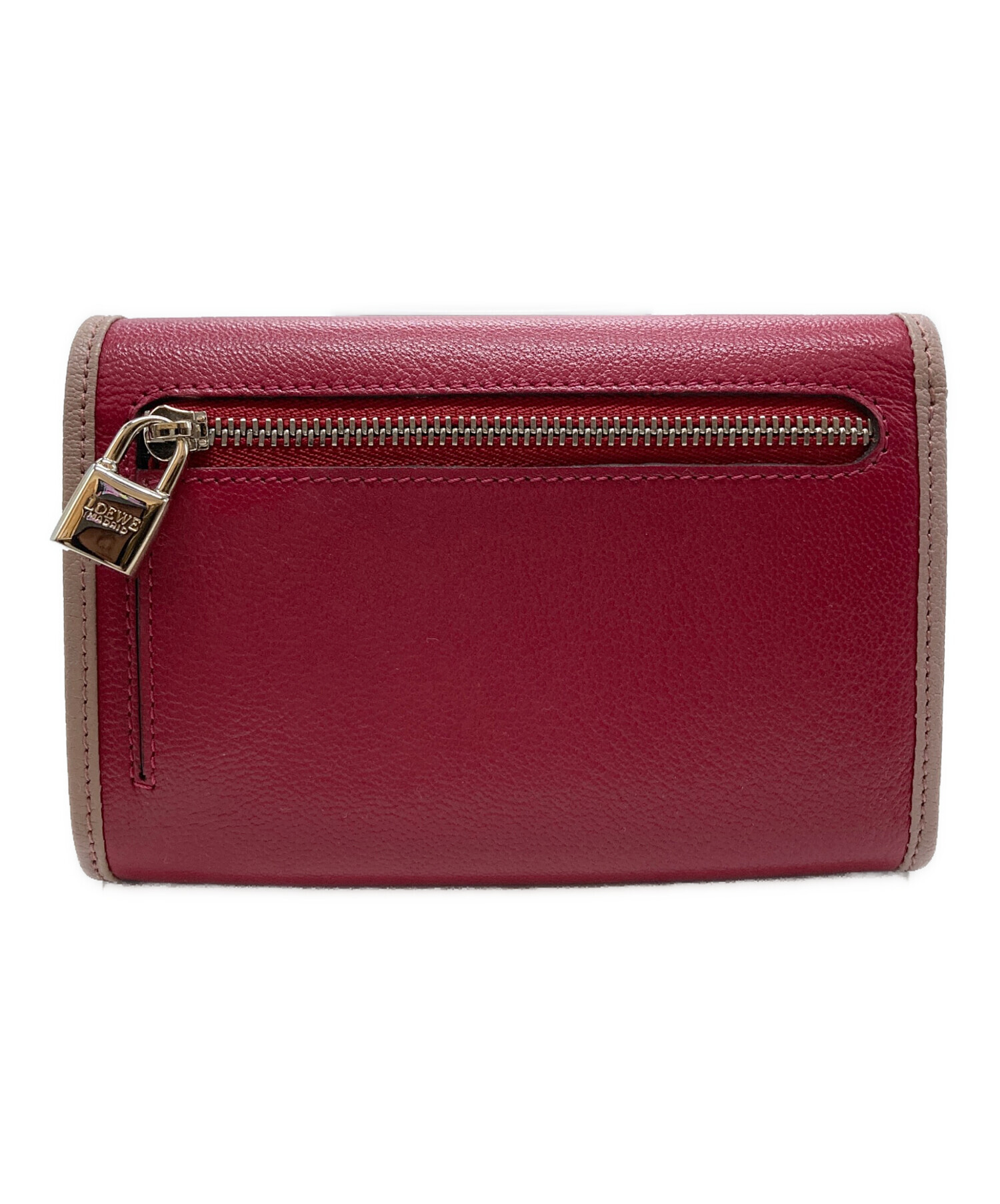 中古・古着通販】LOEWE (ロエベ) 2つ折り財布 ショッキングピンク 