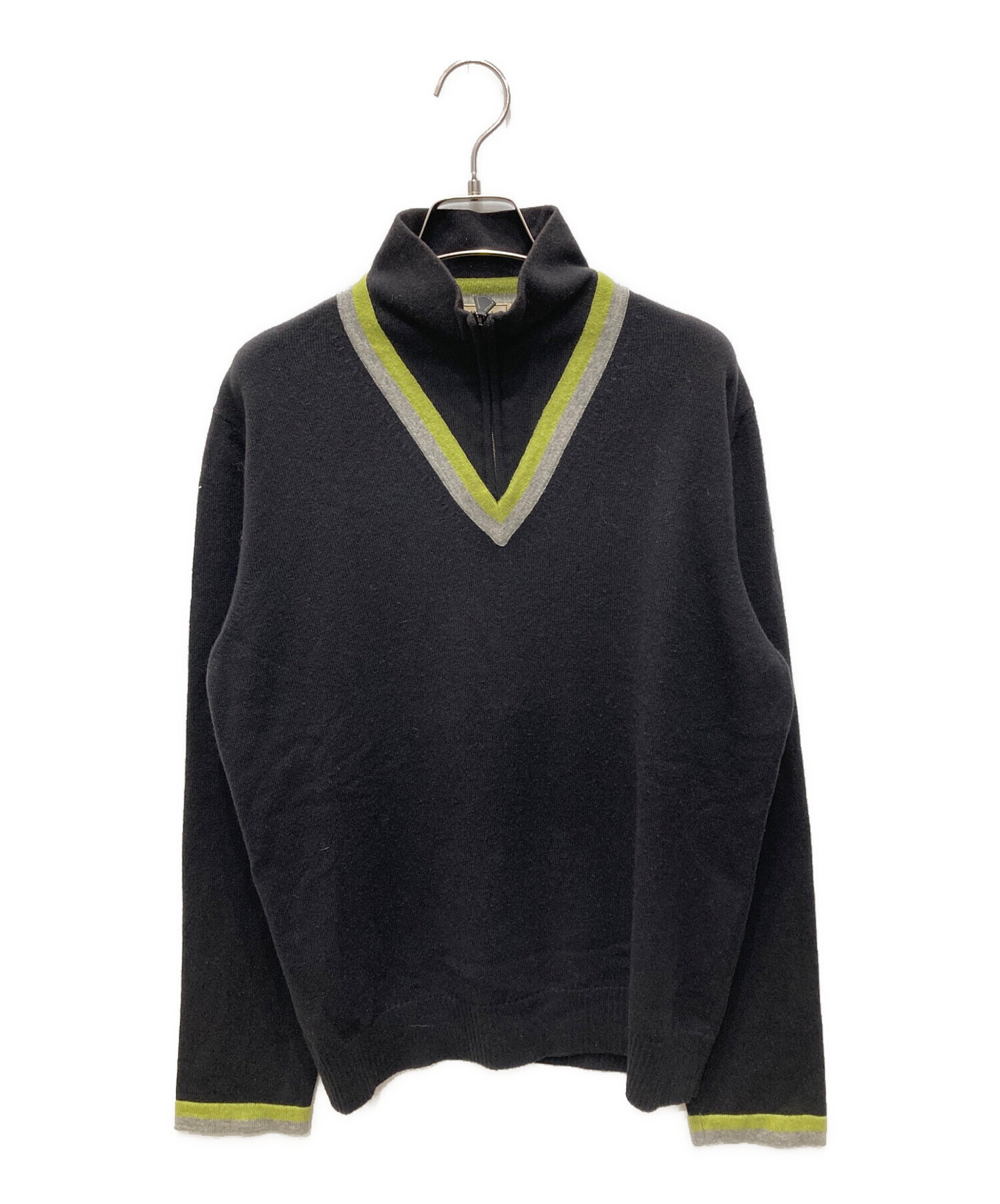 HERMES カシミヤ セーター　ポロシャツ ブラウン 中古・古着通販】HERMES (エルメス) カシミヤニットポロシャツ