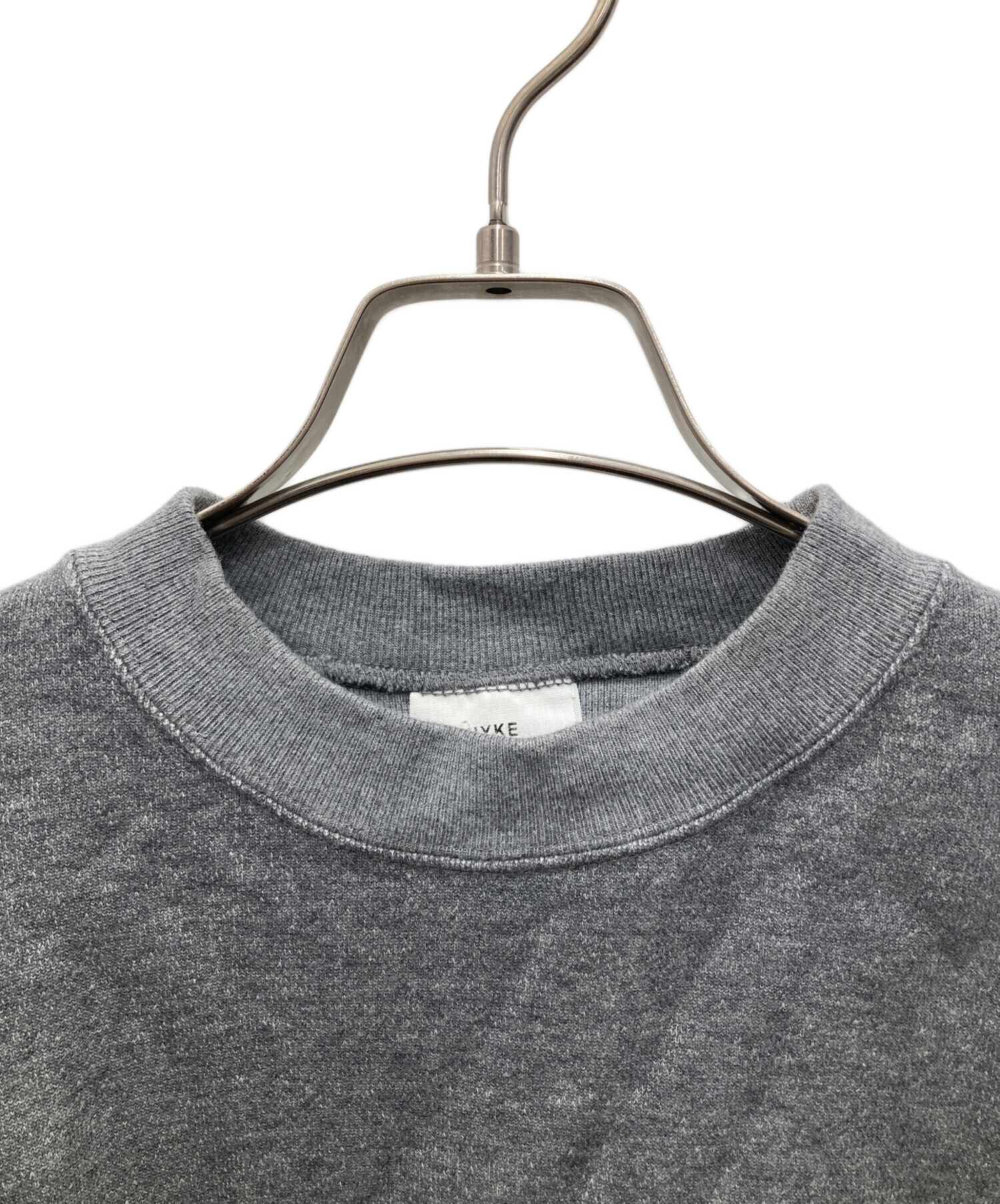 中古・古着通販】HYKE (ハイク) クロップドスウェット グレー サイズ:S
