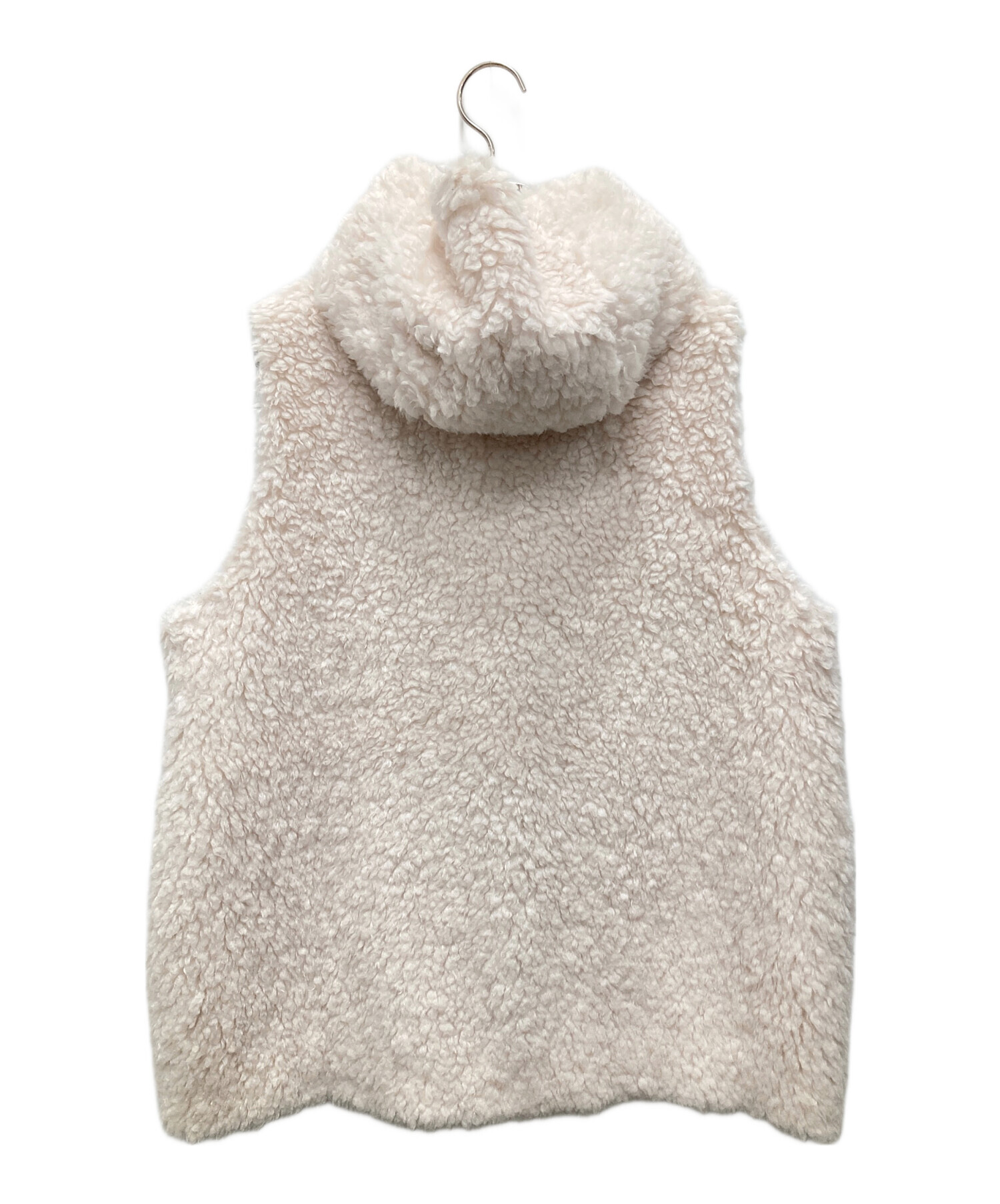 プードルフードジレ　yori 中古・古着通販】YORI (ヨリ) プードルフードジレ グレー サイズ:free