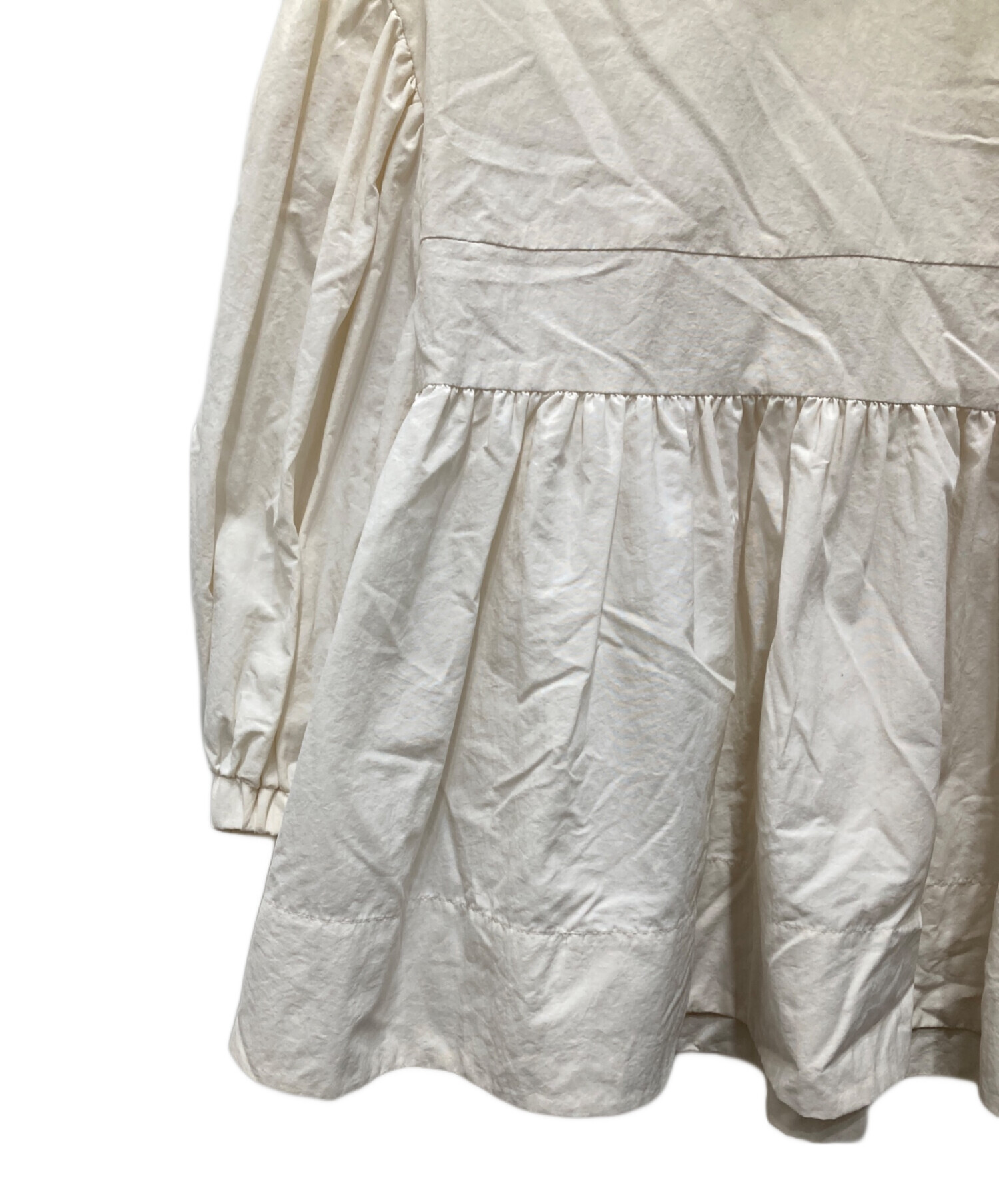 中古・古着通販】YORI (ヨリ) フラットカラーティアード ブラウス