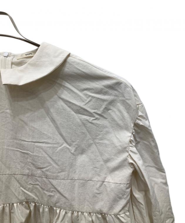 中古・古着通販】YORI (ヨリ) フラットカラーティアード ブラウス