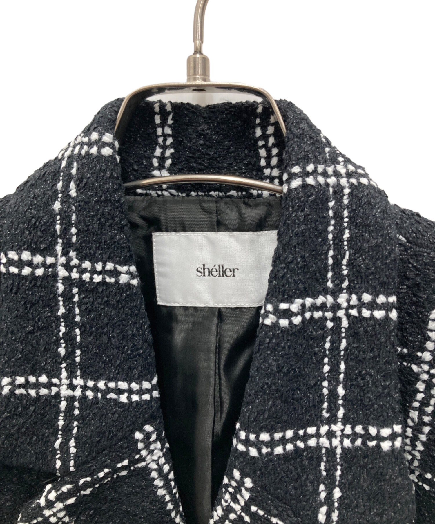 中古・古着通販】sheller (シェリエ) 5th check tweed jacket/フィフス