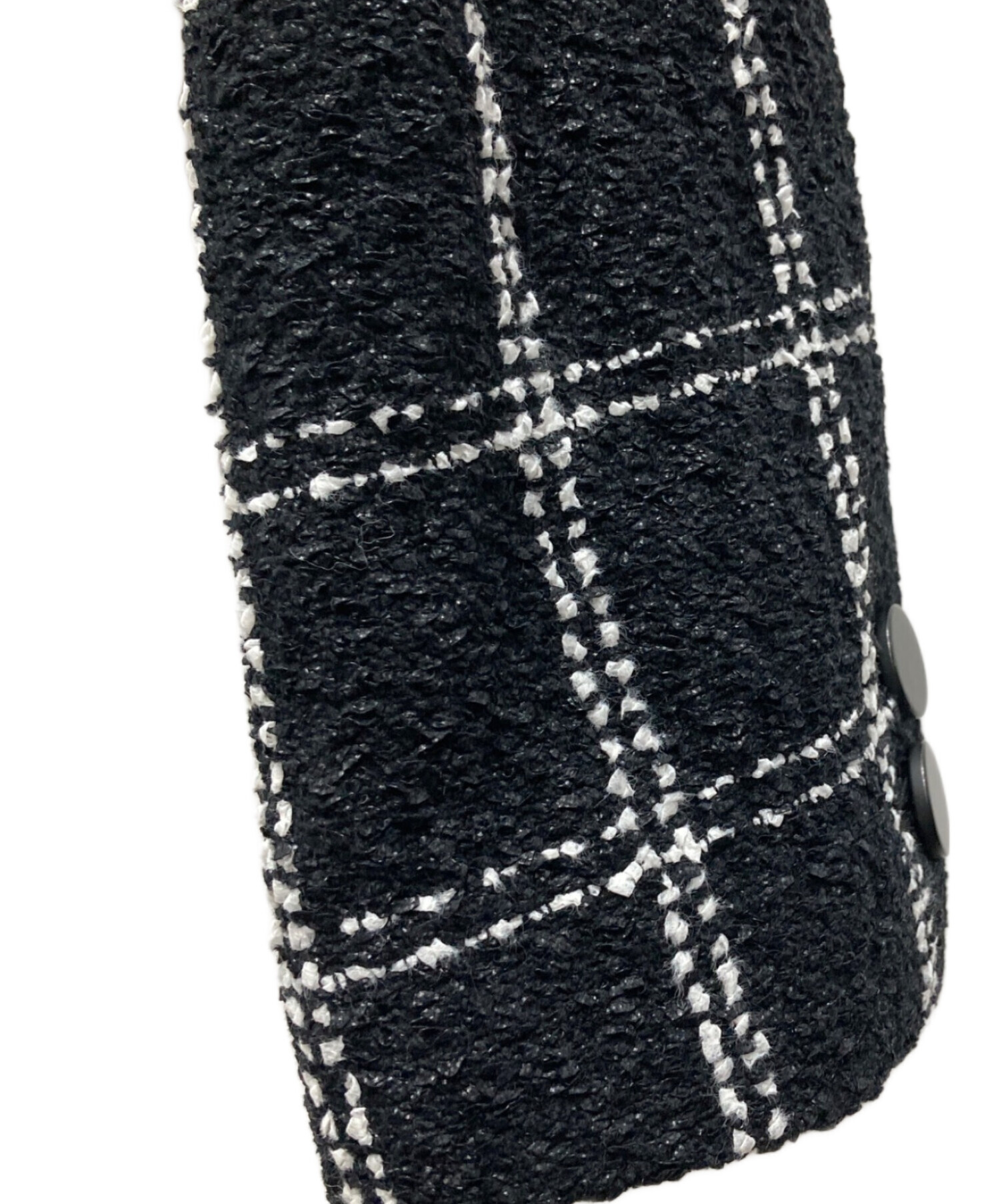 中古・古着通販】sheller (シェリエ) 5th check tweed jacket/フィフス