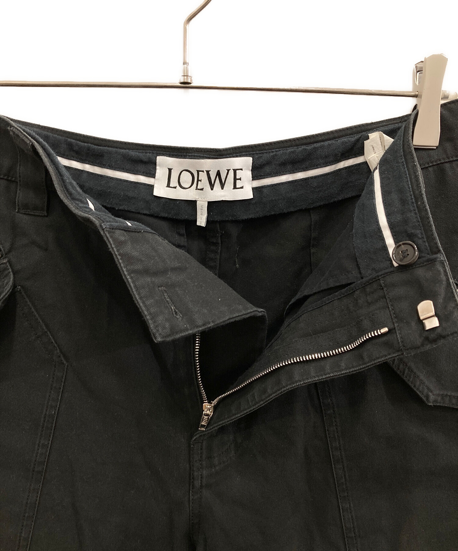 中古・古着通販】LOEWE (ロエベ) カーゴトラウザーズパンツ ブラック