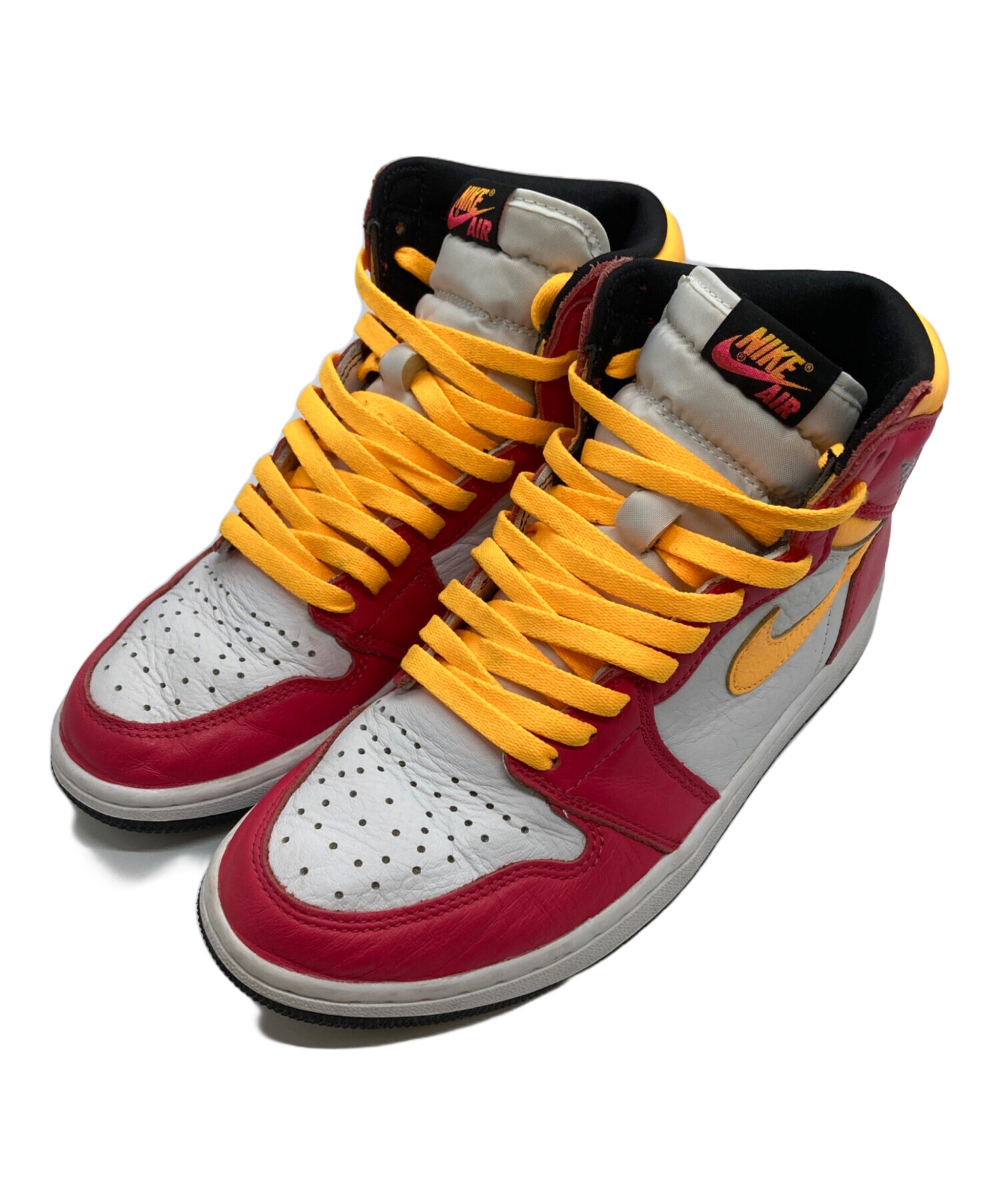 中古・古着通販】NIKE (ナイキ) ハイカットスニーカー ピンク×ホワイト 
