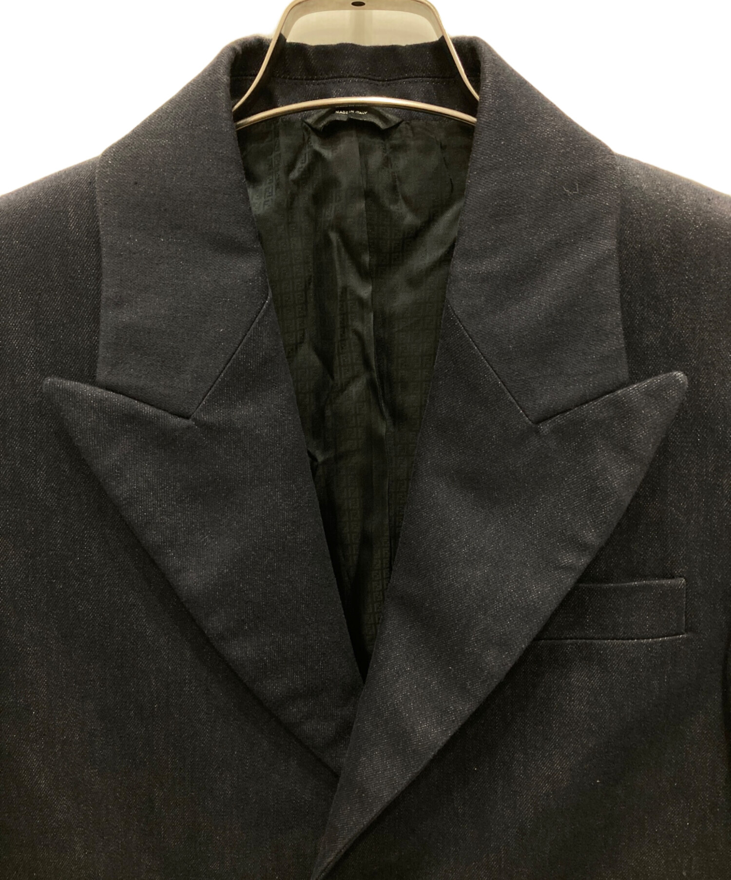 【T】FENDI フェンディ チェスターコート 中古・古着通販】FENDI (フェンディ) ストレッチデニムチェスター