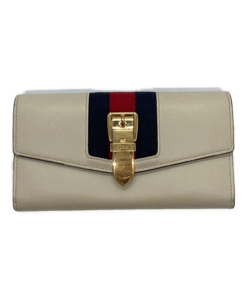 中古・古着通販】GUCCI (グッチ) コンチネンタルウォレット アイボリー