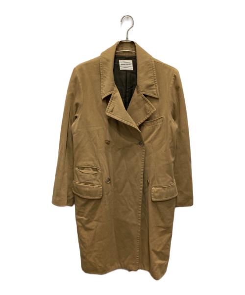 中古・古着通販】MARKAWARE (マーカウェア) ダブルコート ブラウン
