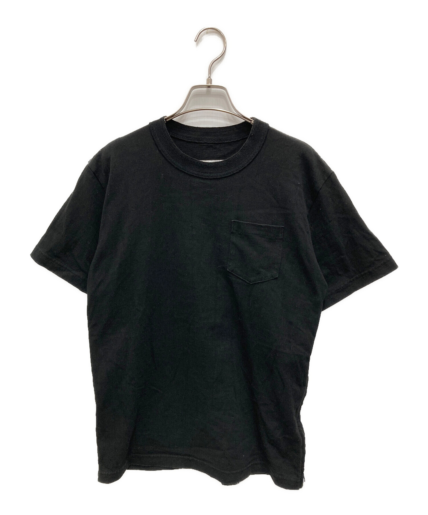 中古・古着通販】sacai (サカイ) SIDE ZIP COTTON T SHIRT ブラック