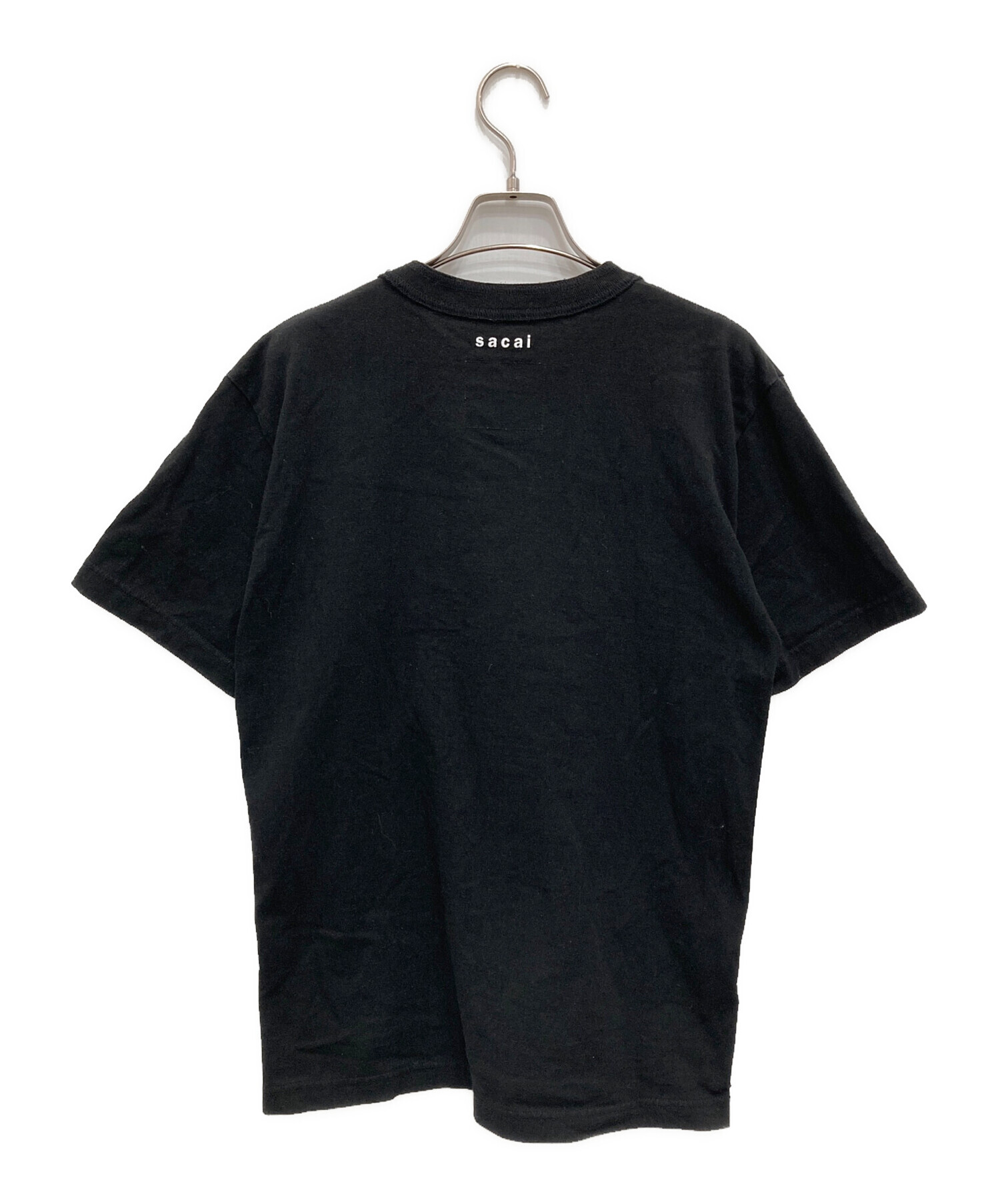 中古・古着通販】sacai (サカイ) SIDE ZIP COTTON T SHIRT ブラック