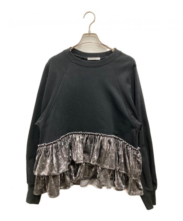 BEAUTY&YOUTHスウェットxベロアティアード プルオーバー　タグ付き BEAUTY&YOUTHスウェットxベロアティアード プルオーバータグ付き