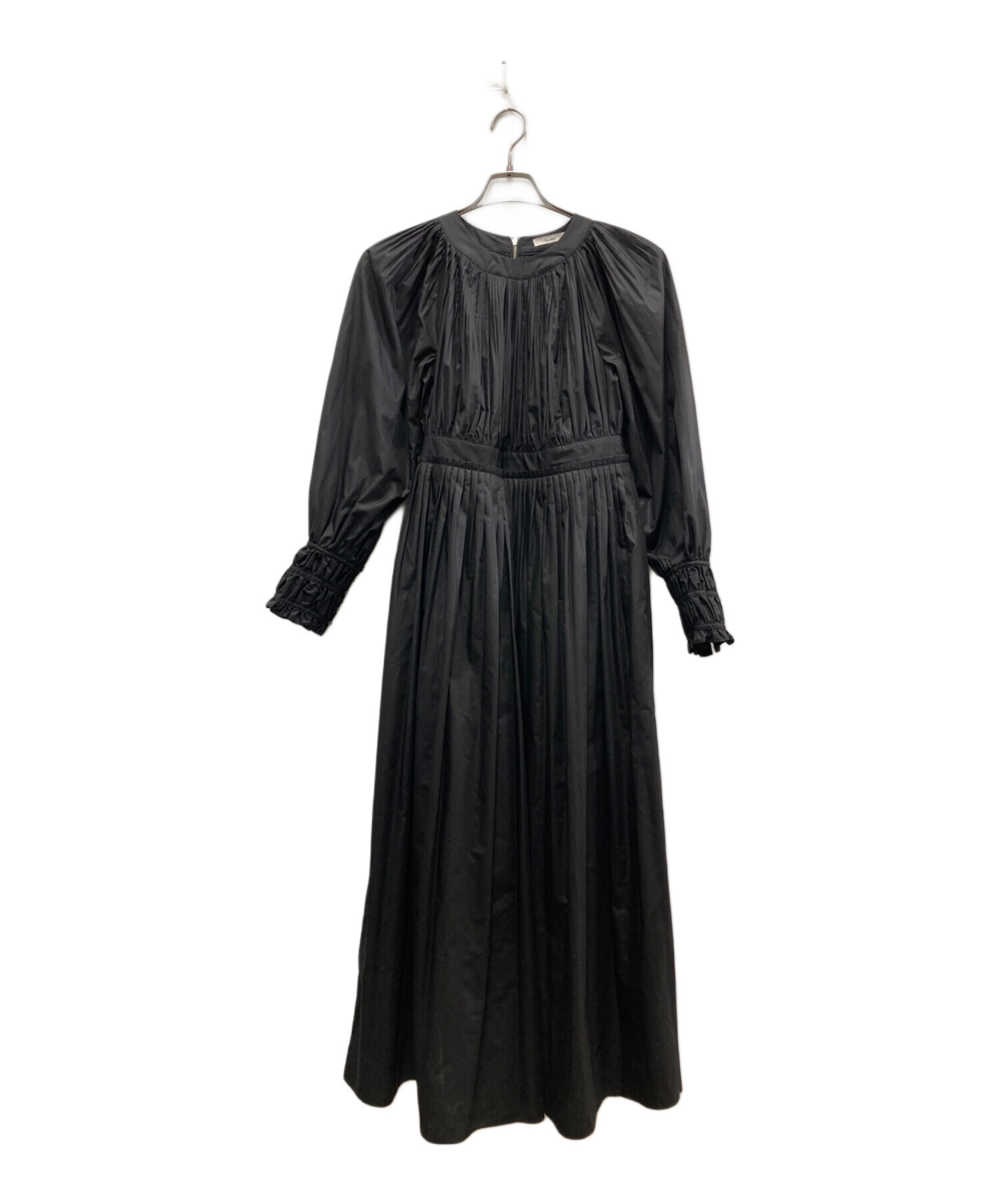 CLANE クラネ バルーンプリーツワンピース 中古・古着通販】CLANE (クラネ) バルーンプリーツワンピース ブラック