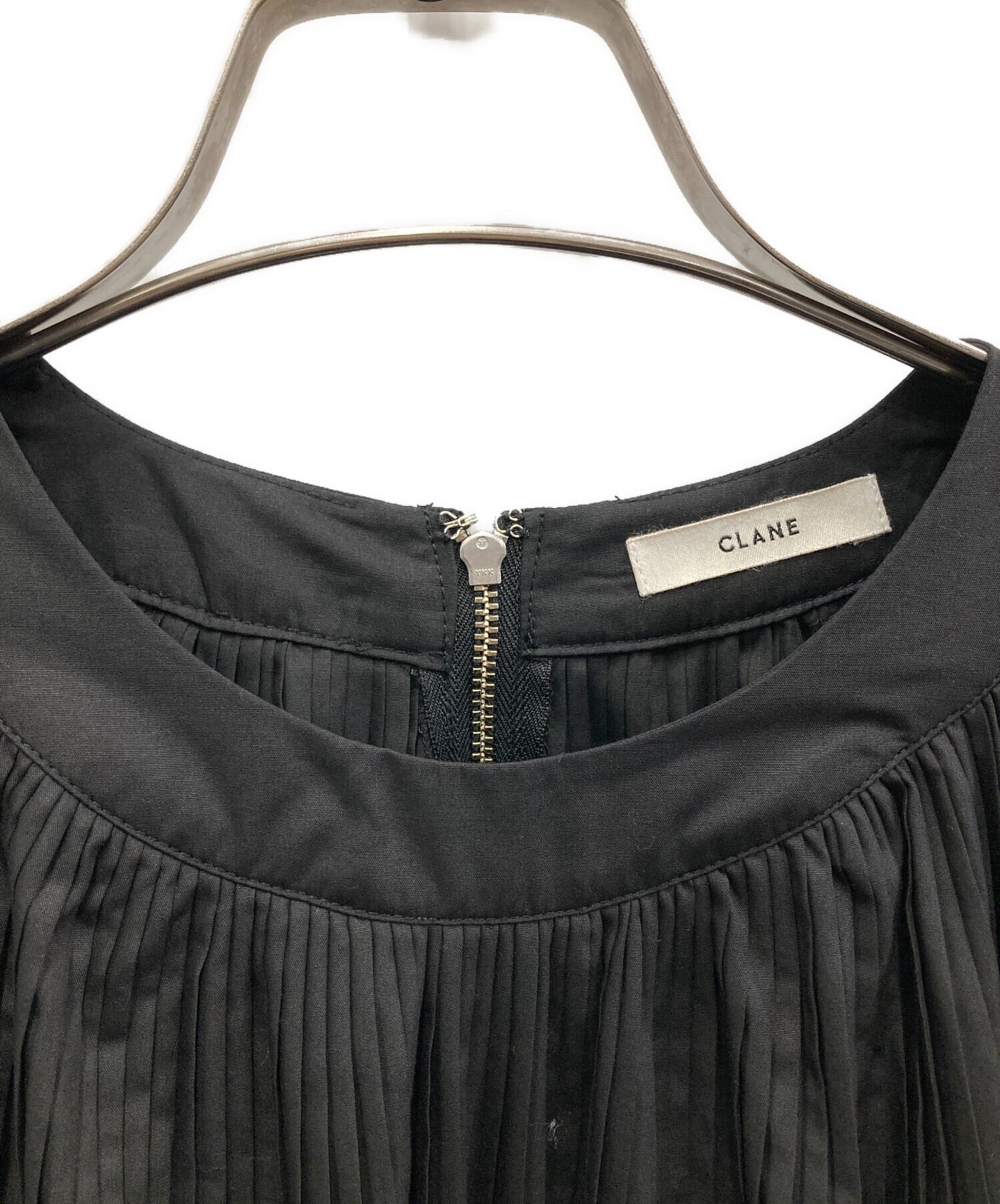中古・古着通販】CLANE (クラネ) バルーンプリーツワンピース ブラック
