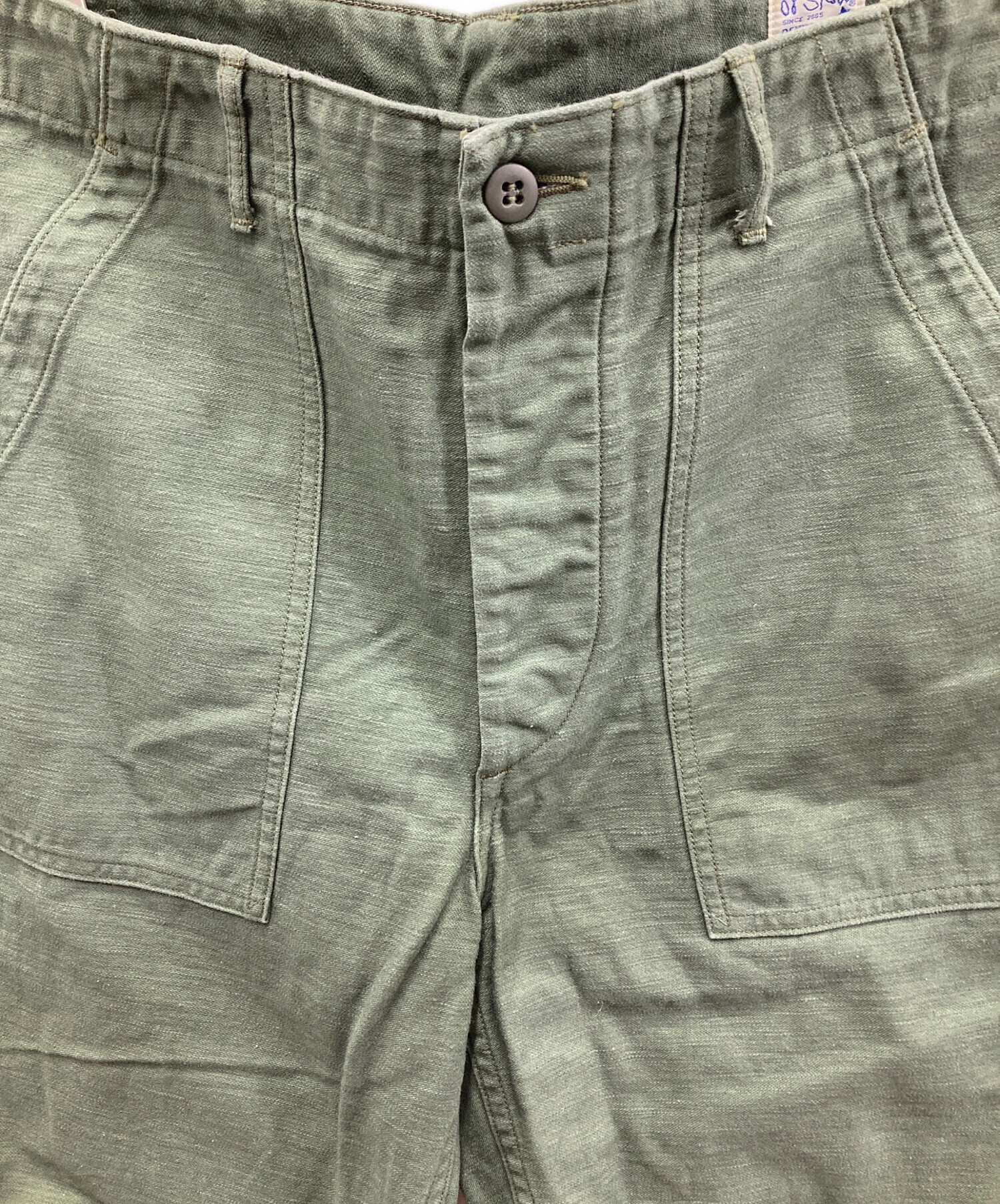 中古・古着通販】orSlow (オアスロウ) ベイカーパンツ カーキ サイズ 