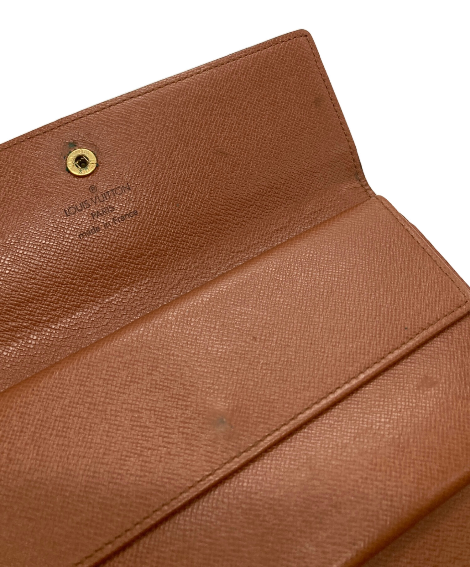 中古・古着通販】LOUIS VUITTON (ルイ ヴィトン) 3つ折り財布 ブラウン