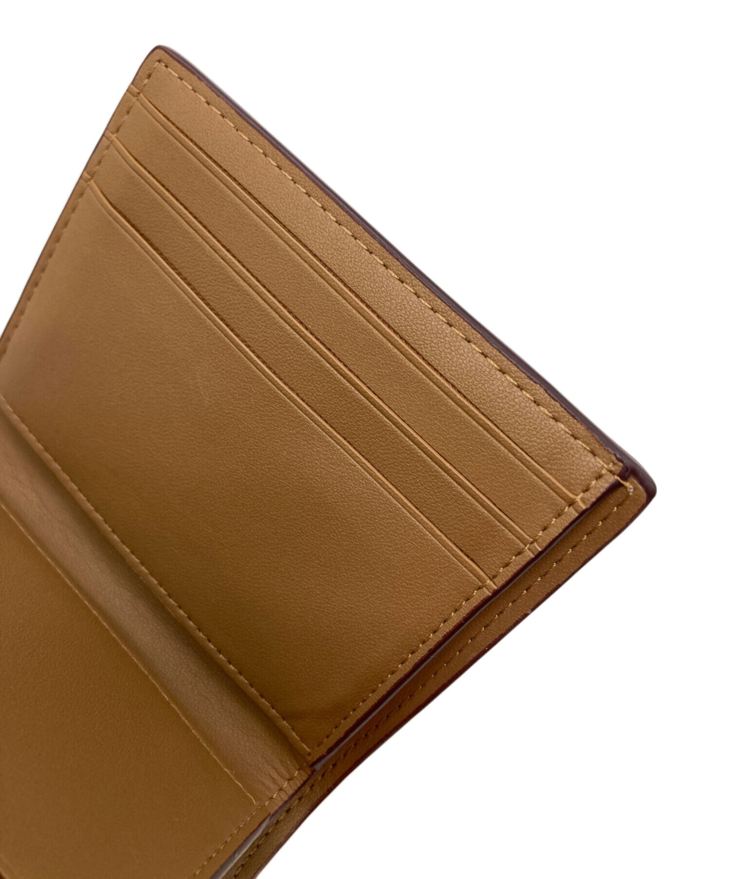 中古・古着通販】COACH (コーチ) 3つ折り財布 ベージュ｜ブランド