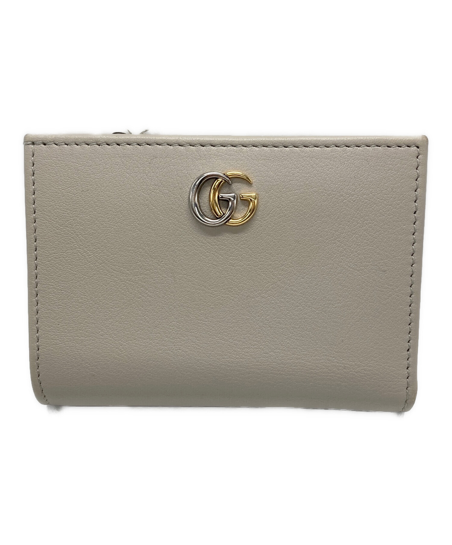 中古・古着通販】GUCCI (グッチ) ダブルG スモールウォレット ベージュ