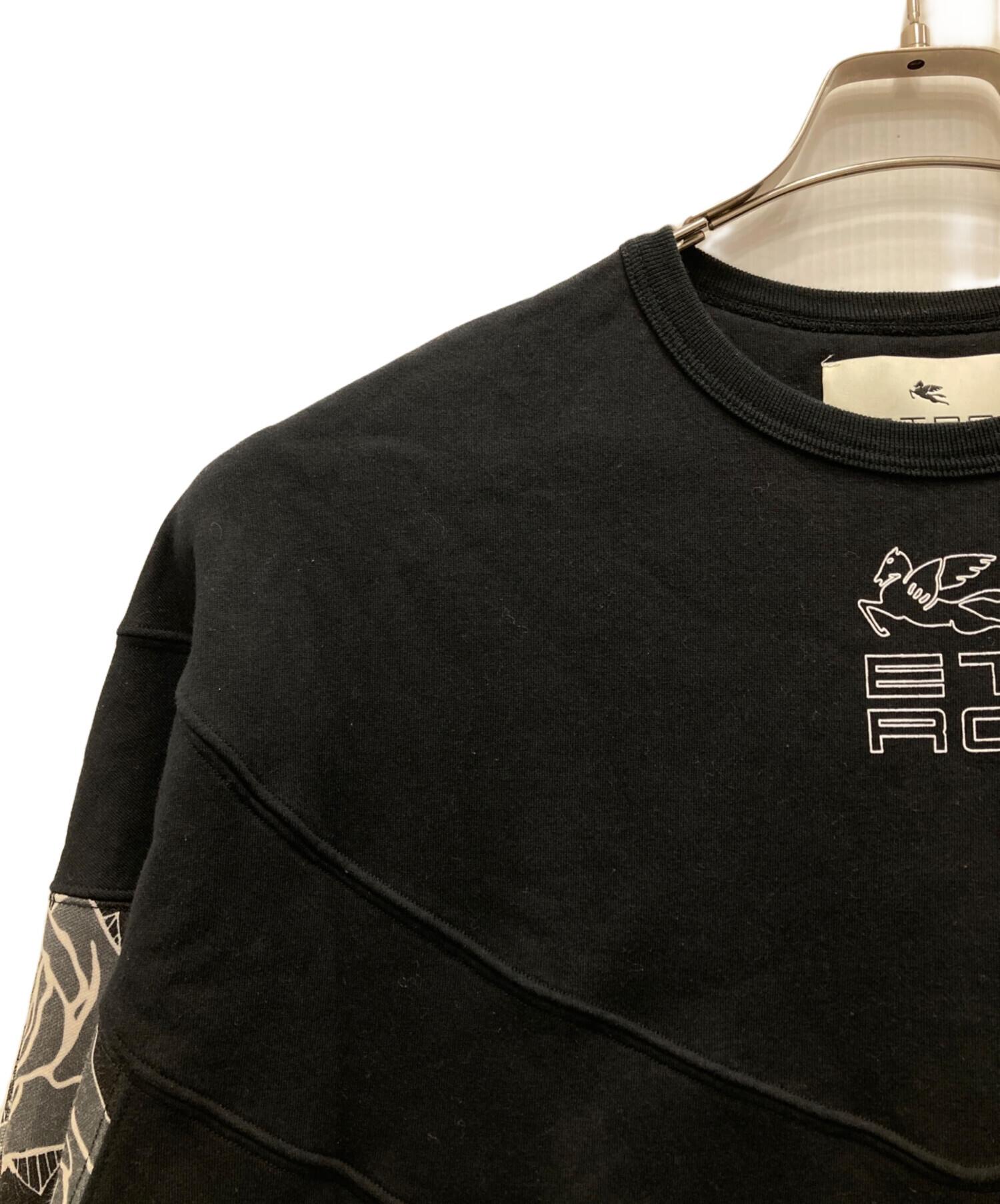 中古・古着通販】ETRO (エトロ) キューブロゴパッチワークスウェット