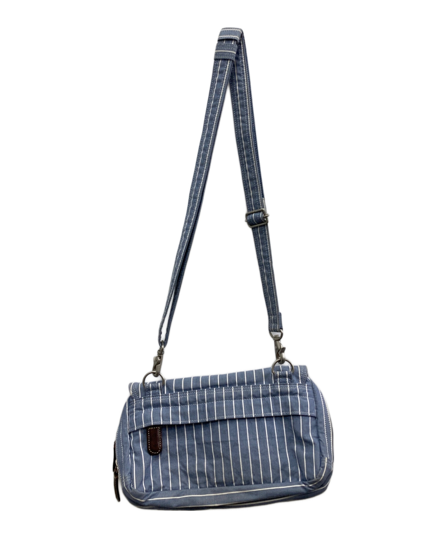 中古・古着通販】PORTER (ポーター) ショルダーバッグ ホワイト×ブルー 