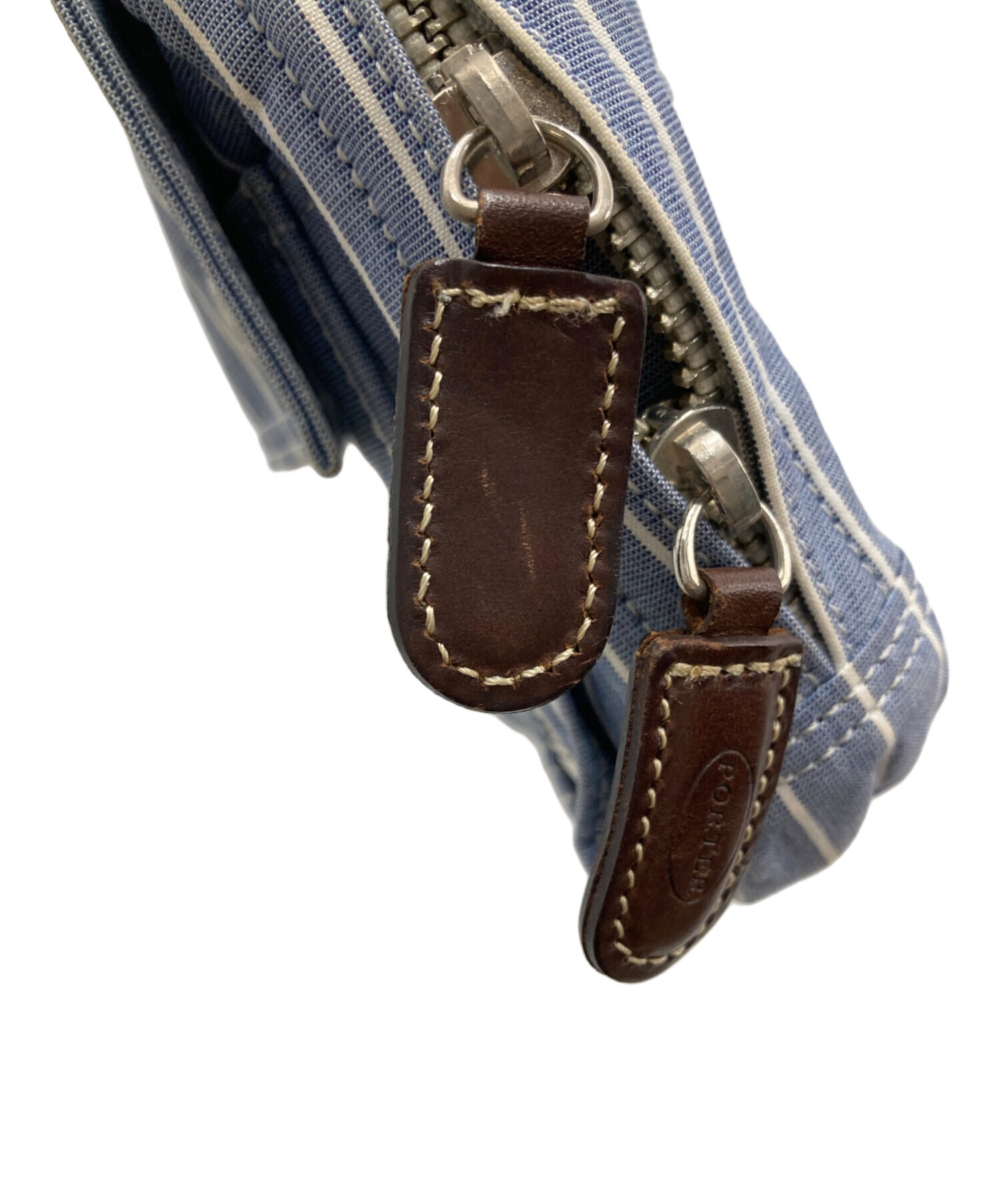 中古・古着通販】PORTER (ポーター) ショルダーバッグ ホワイト×ブルー