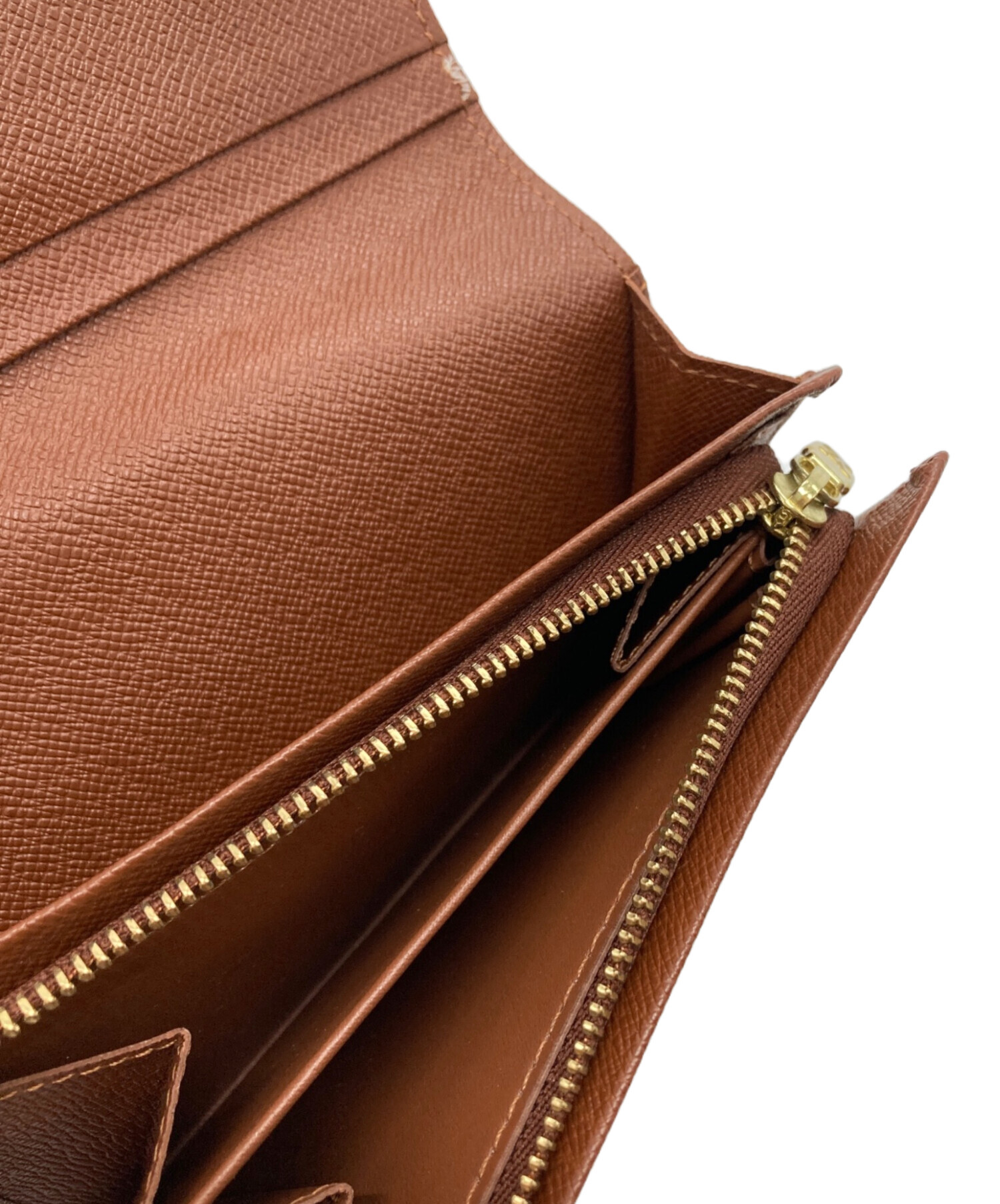 中古・古着通販】LOUIS VUITTON (ルイ ヴィトン) 2つ折り財布 ブラウン