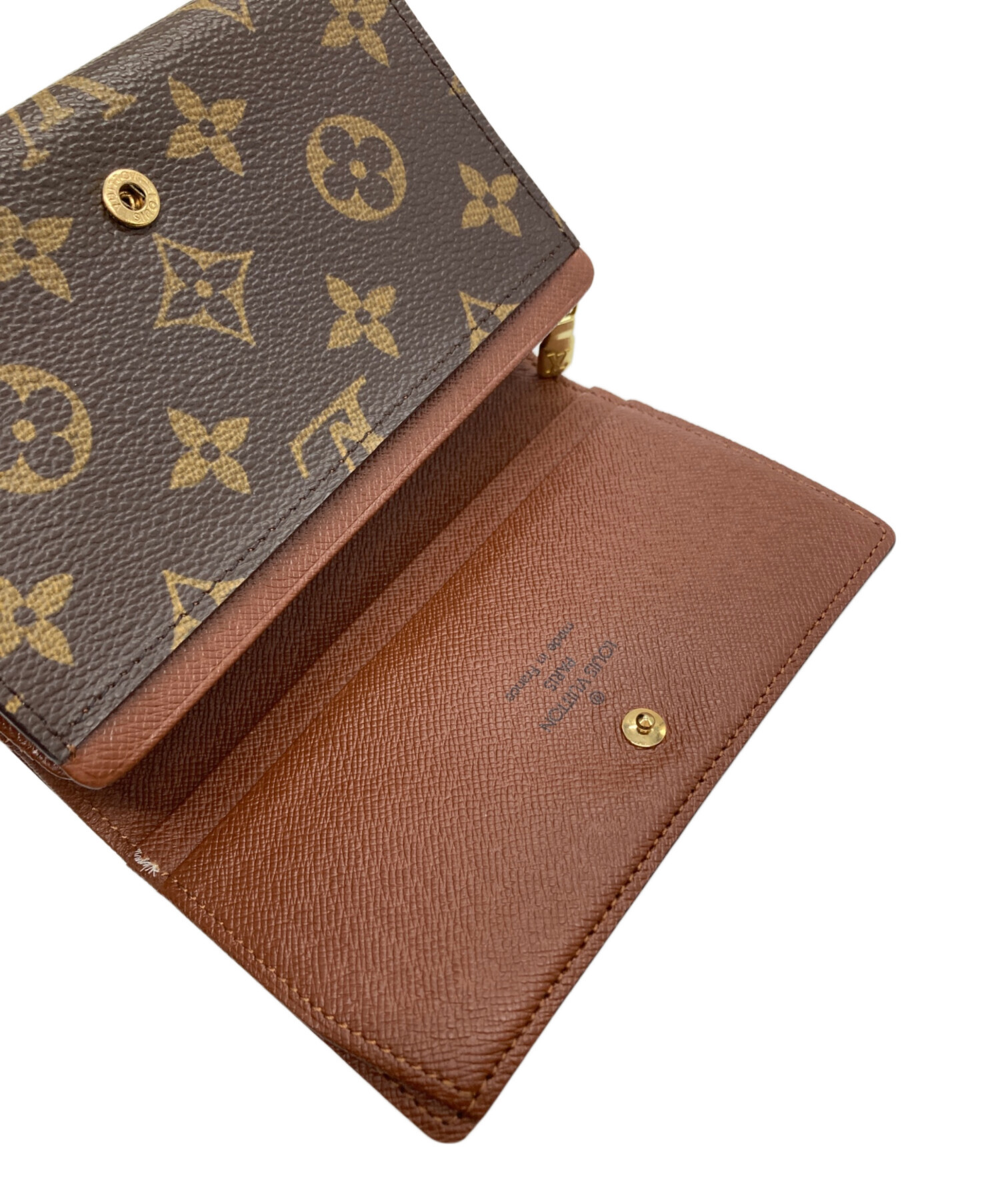 中古・古着通販】LOUIS VUITTON (ルイ ヴィトン) 2つ折り財布 ブラウン