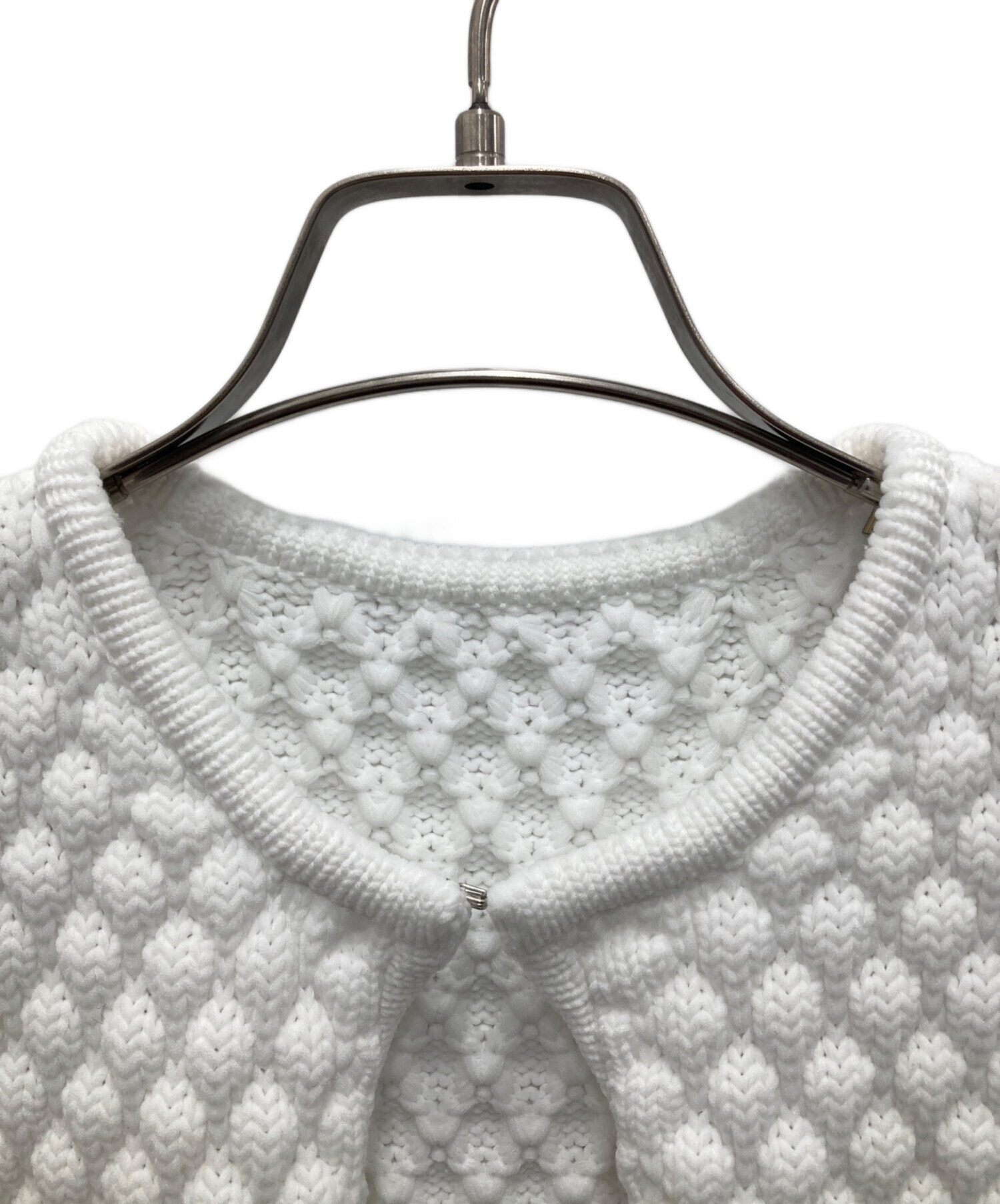 maison de dolce ligne knit リーニュニット　白 maison de dolce ligne knit リーニュニット 白 - メルカリ