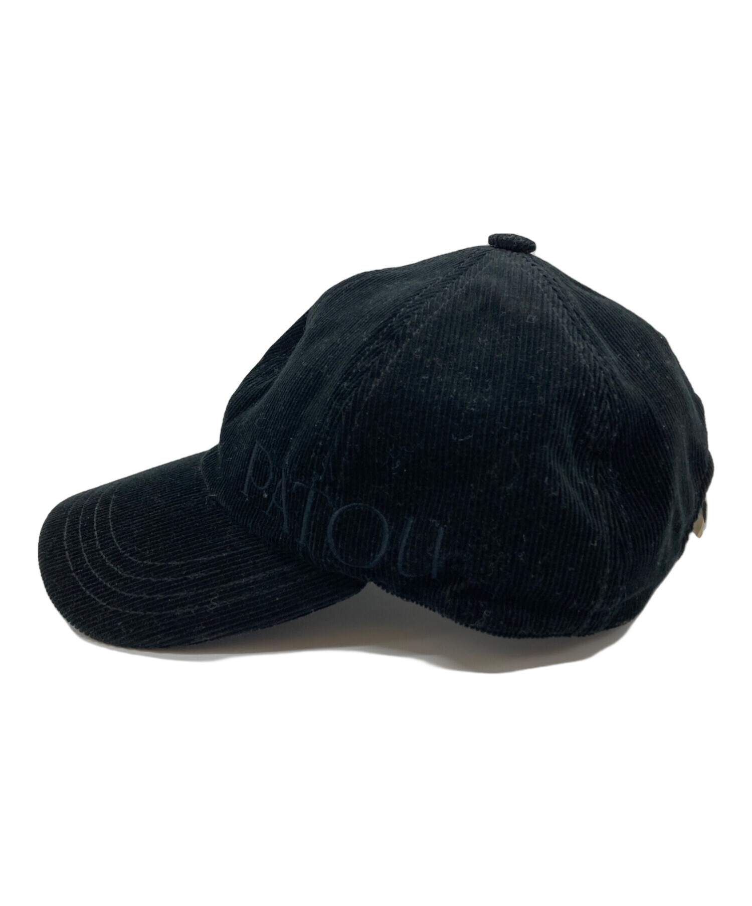 中古・古着通販】patou (パトゥ) コーデュロイキャップ ブラック