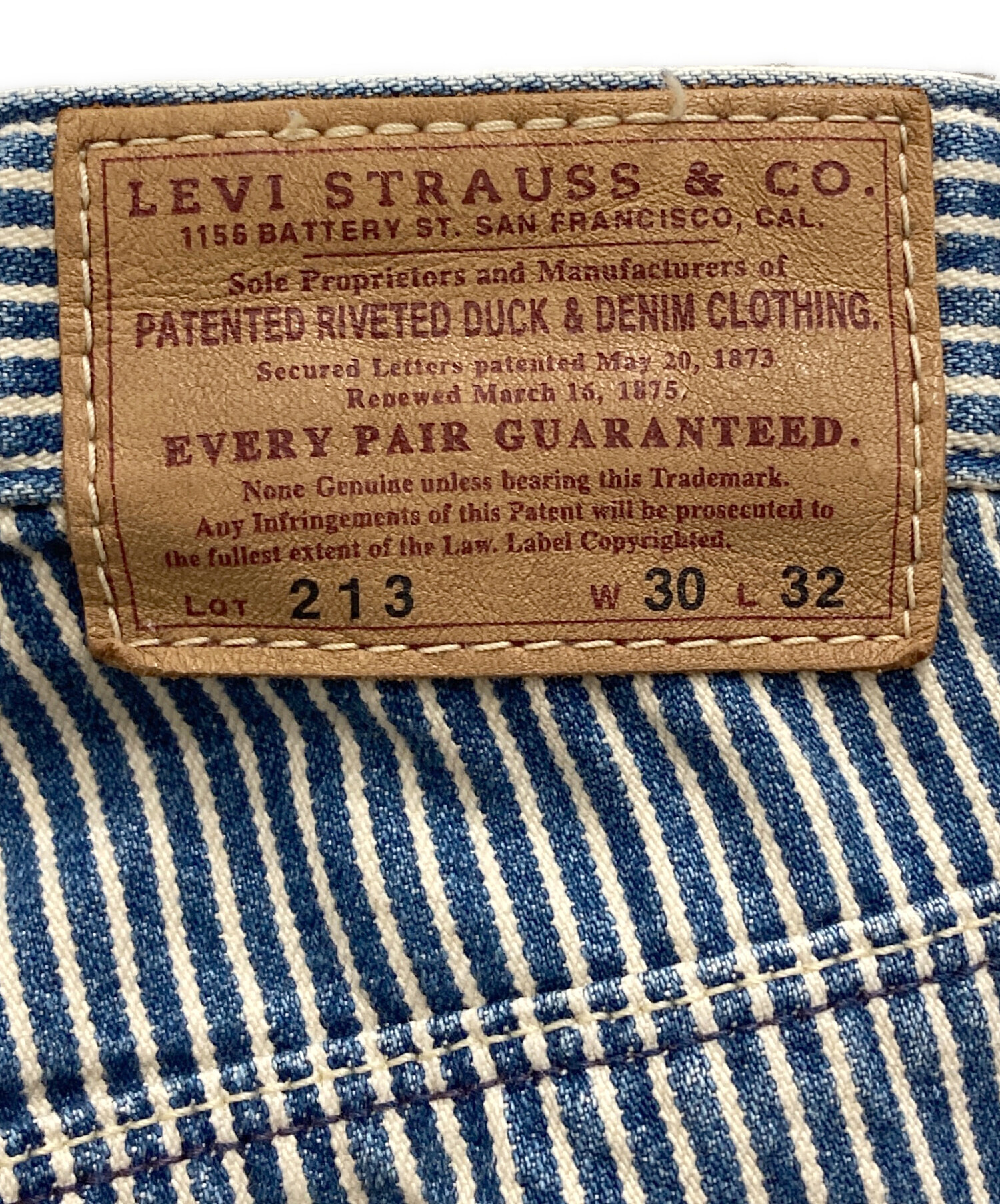 中古・古着通販】LEVI'S (リーバイス) ヒッコリーペインターパンツ