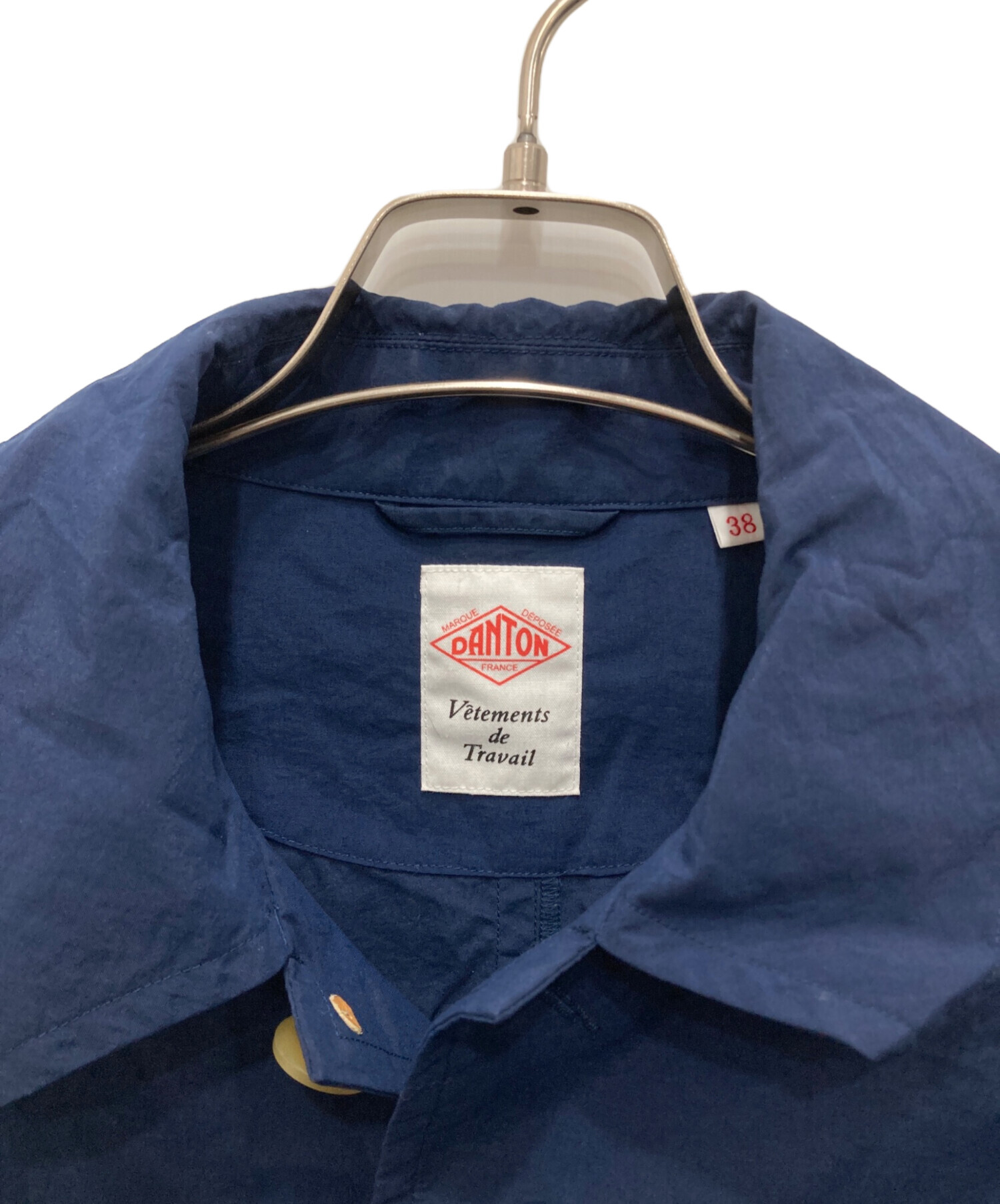 中古・古着通販】DANTON (ダントン) ステンカラーコート ネイビー