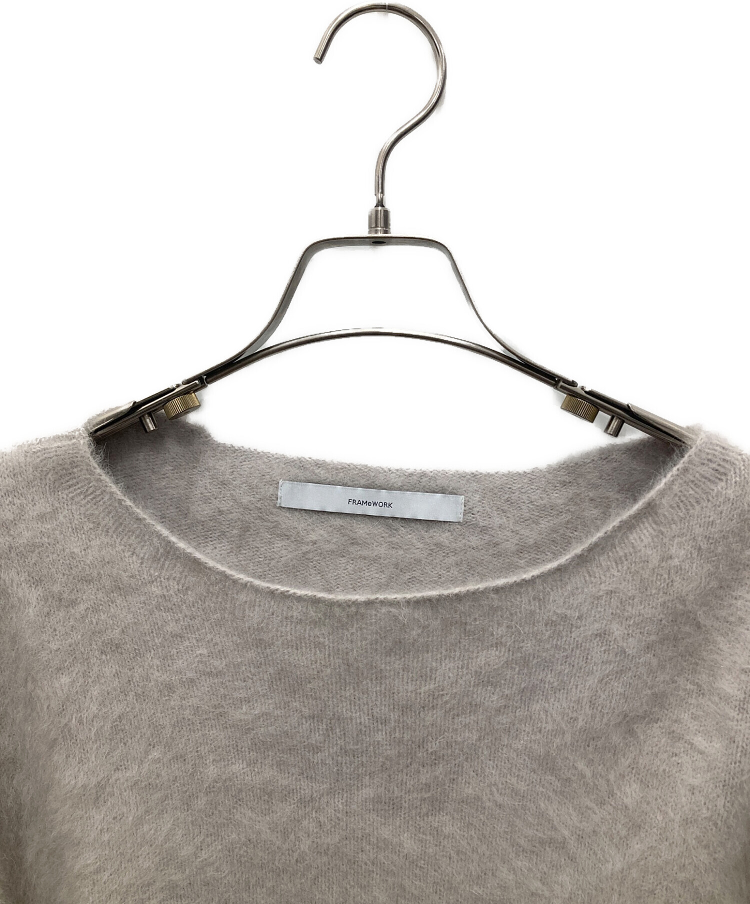 FRAMeWORK ＜一部カラーWEB限定 ／追加>ボートネック ≪追加≫FOX/CASHMERE ボートネック プルオーバー（FRAMeWORK