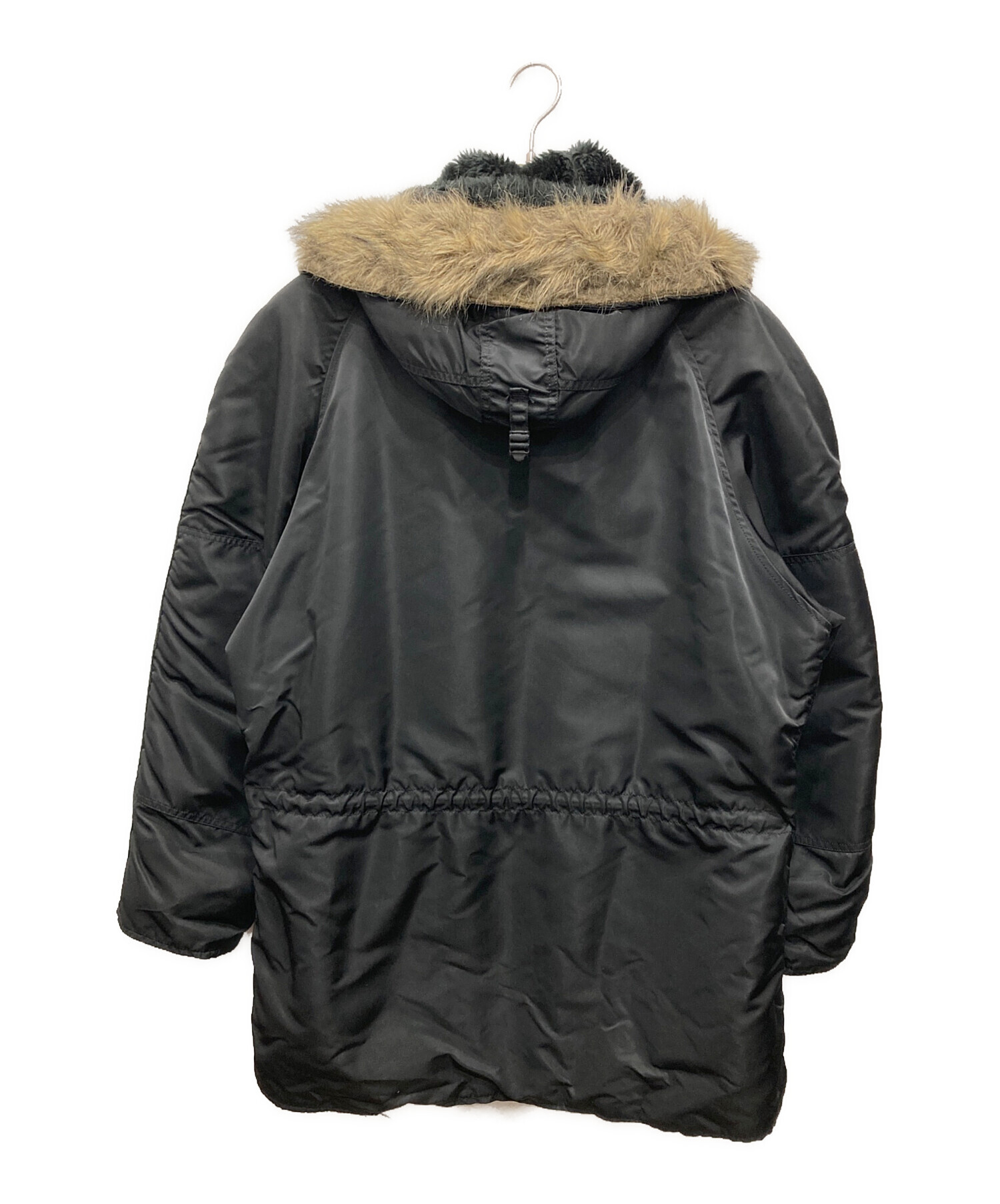 中古・古着通販】ALPHA (アルファ) N-3Bタイプコート ブラック サイズ