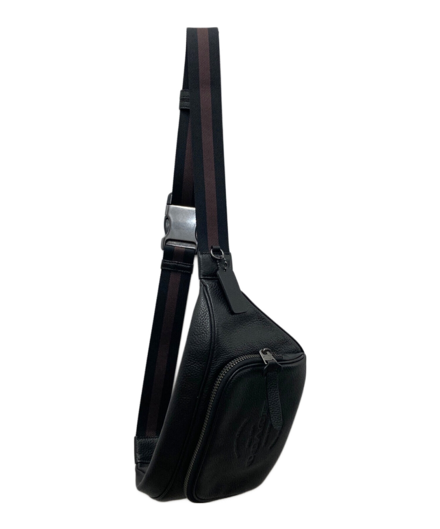 中古・古着通販】COACH (コーチ) トンプソン ウエストバッグ ブラック