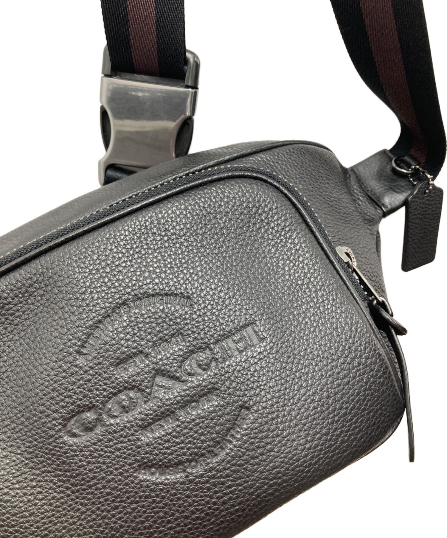 中古・古着通販】COACH (コーチ) トンプソン ウエストバッグ ブラック