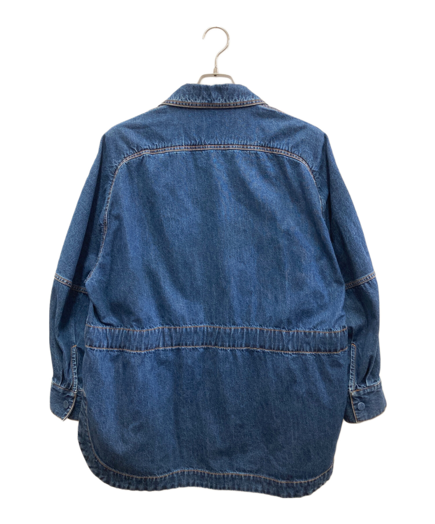 CURRENTAGE / カレンテージ ノーカラーデニムジャケット CURRENTAGE