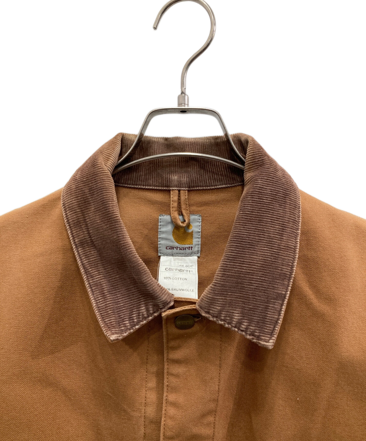 Carhartt ブラウン カバーオール M 中古・古着通販】CarHartt (カーハート) ダックカバーオール ブラウン
