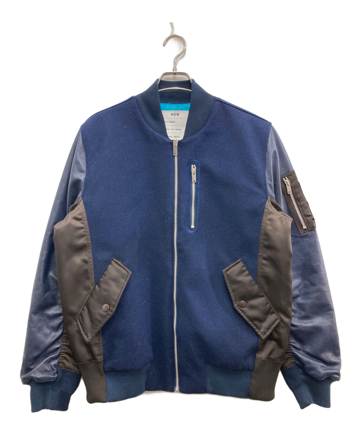 NIKE SPORTSWEAR MA-1 スペース デストロイヤー ジャケット NIKE スペースデストロイヤー ジャケット スタジャン 袖レザー ma-1