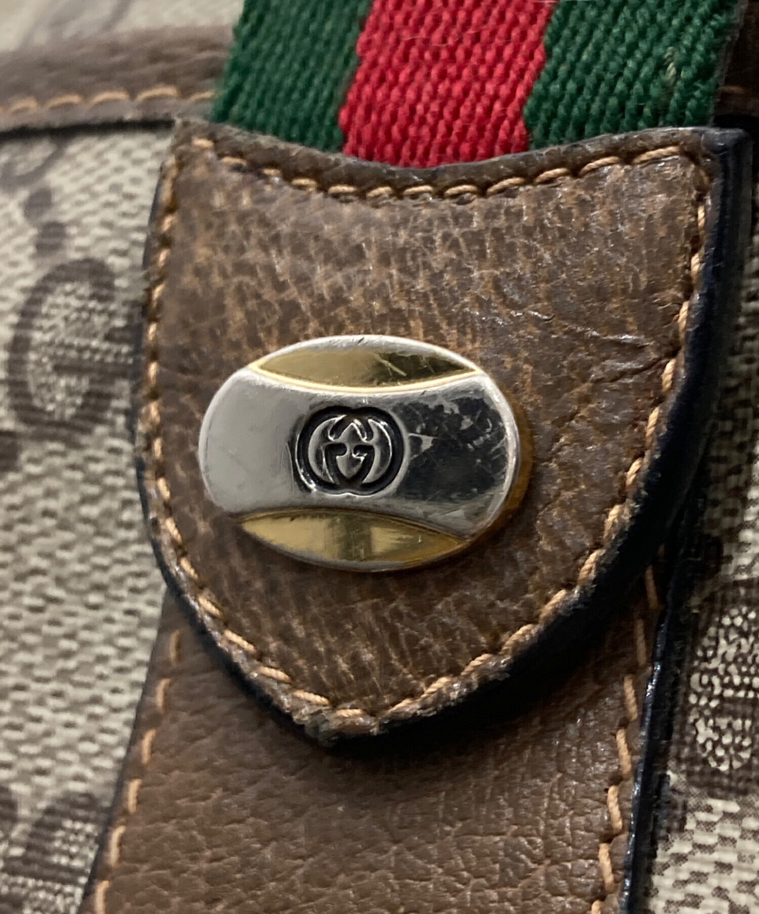 中古・古着通販】GUCCI (グッチ) ショルダーバッグ ベージュ｜ブランド