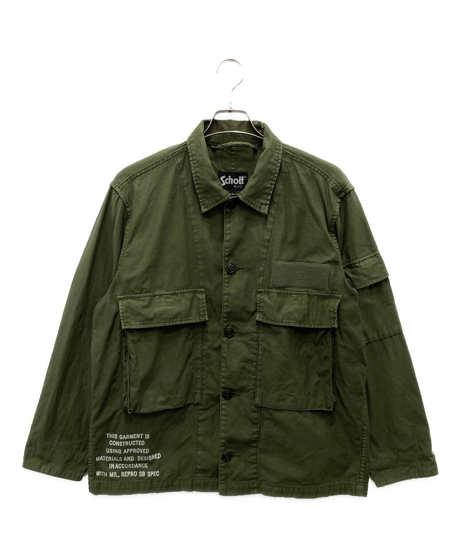 中古・古着通販】Schott (ショット) ミリタリージャケット カーキ