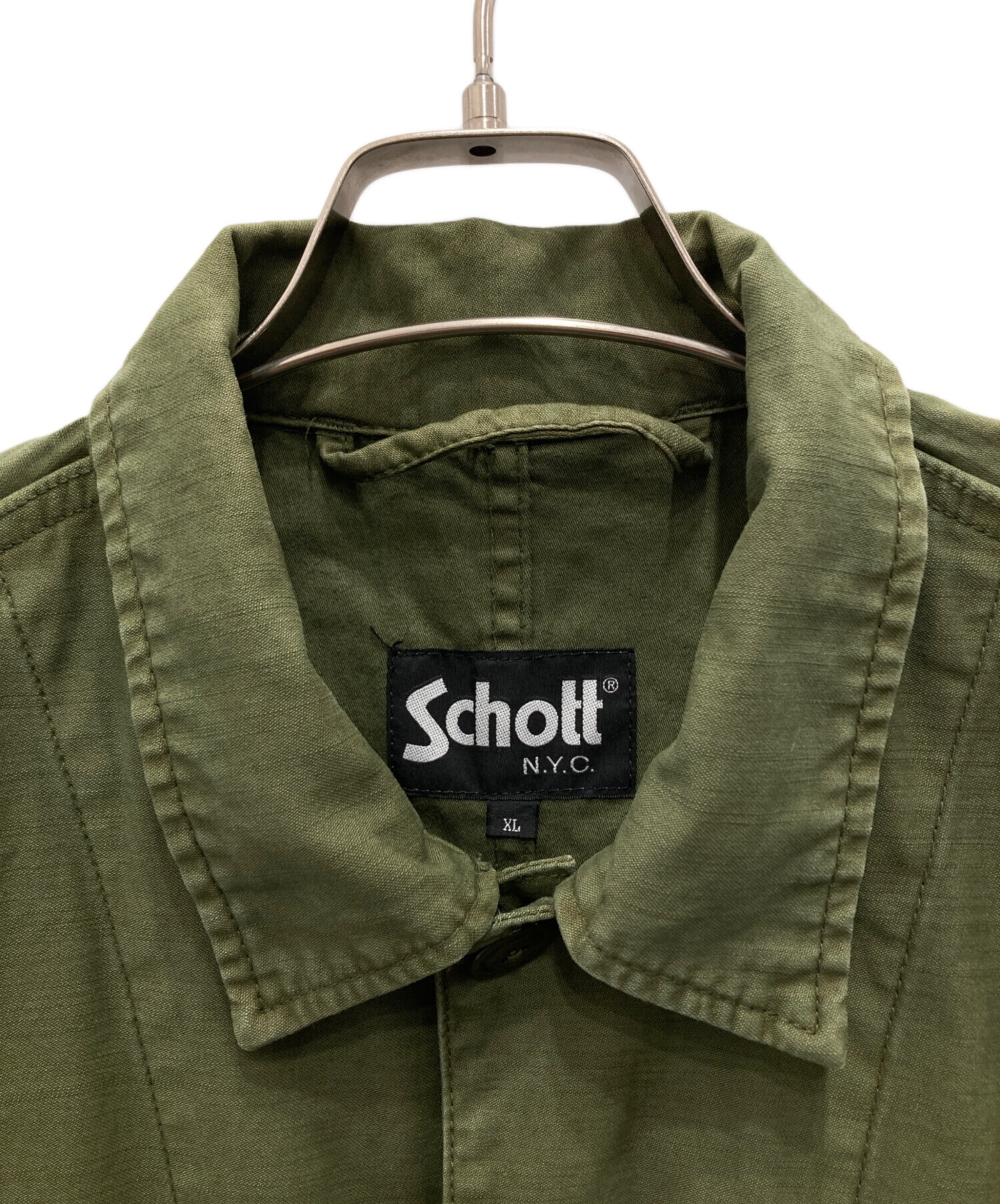 中古・古着通販】Schott (ショット) ミリタリージャケット カーキ