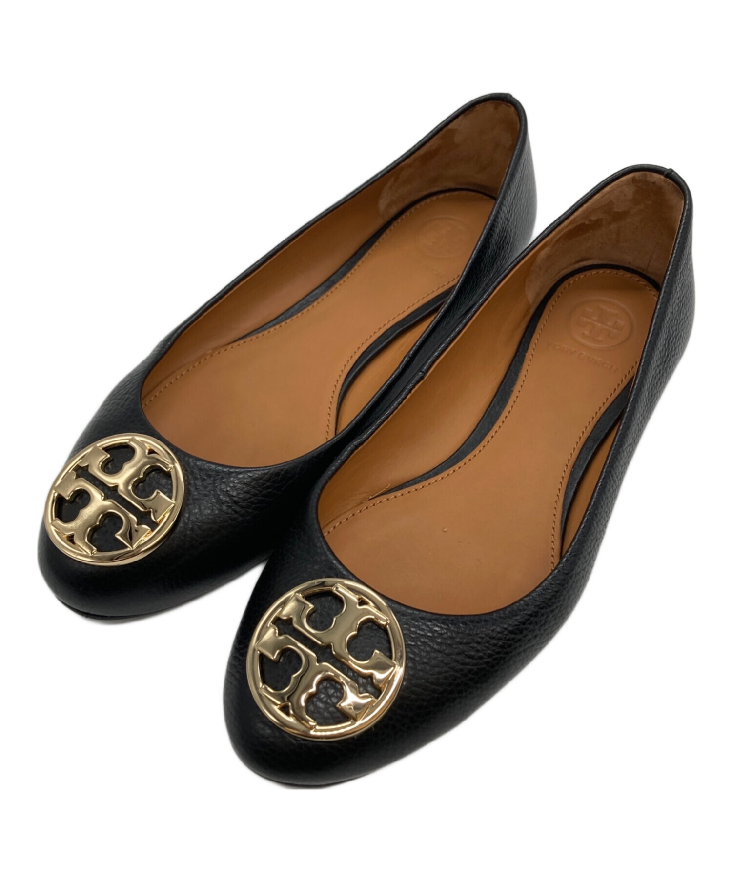 中古・古着通販】TORY BURCH (トリーバーチ) レザーフラットパンプス