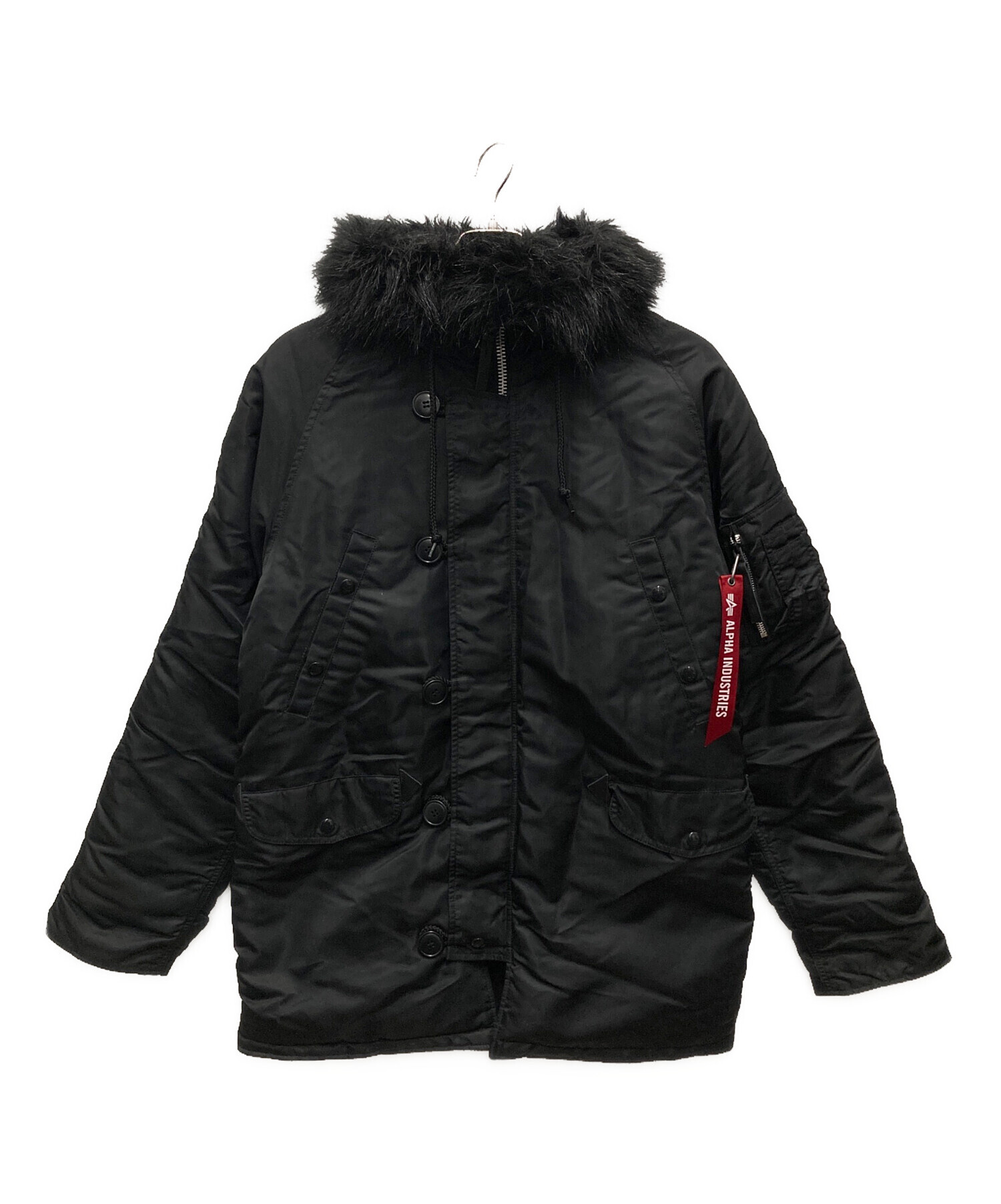 中古・古着通販】ALPHA (アルファ) N-3Bブラックファーフライト